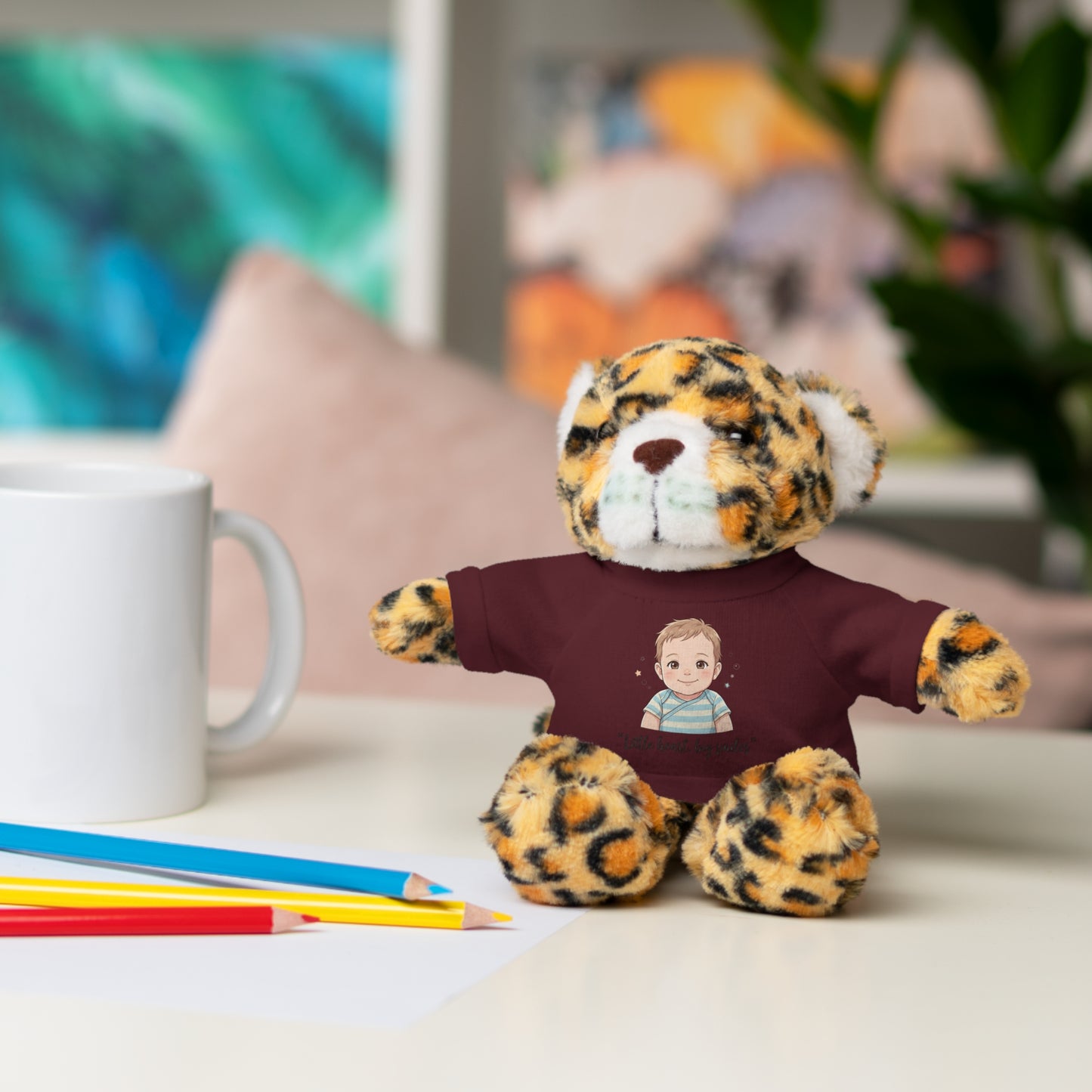 Baby Boy Stuffies with 'Little loved, big smile' Tee