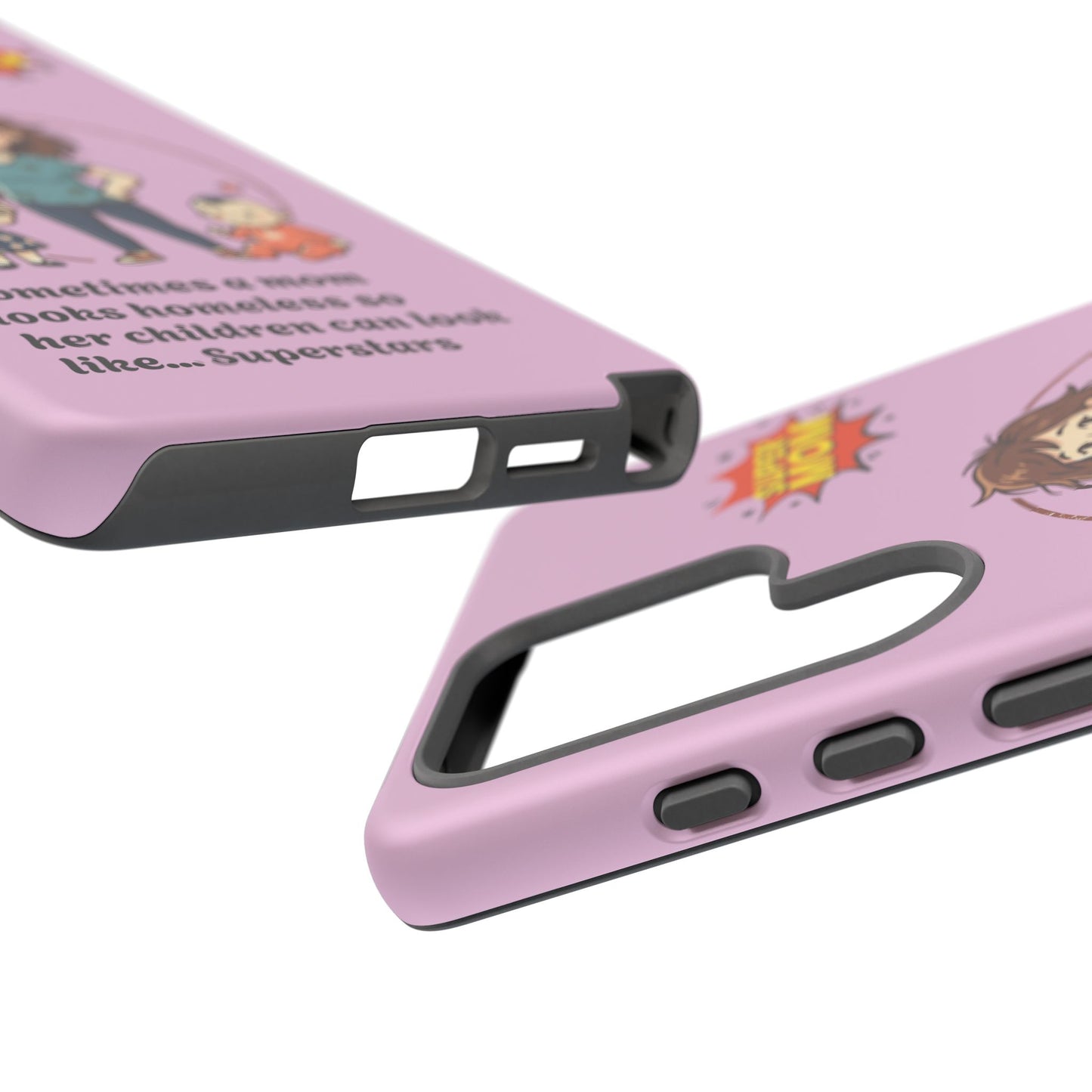 Super Mom Phone Case | Pink Phone Case, Mom Quote