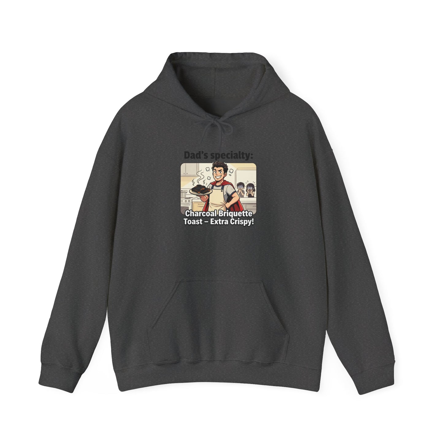 Dad’s Specialty: Charcoal Grilling Hooded Sweatshirt — Funny BBQ Dad Gift