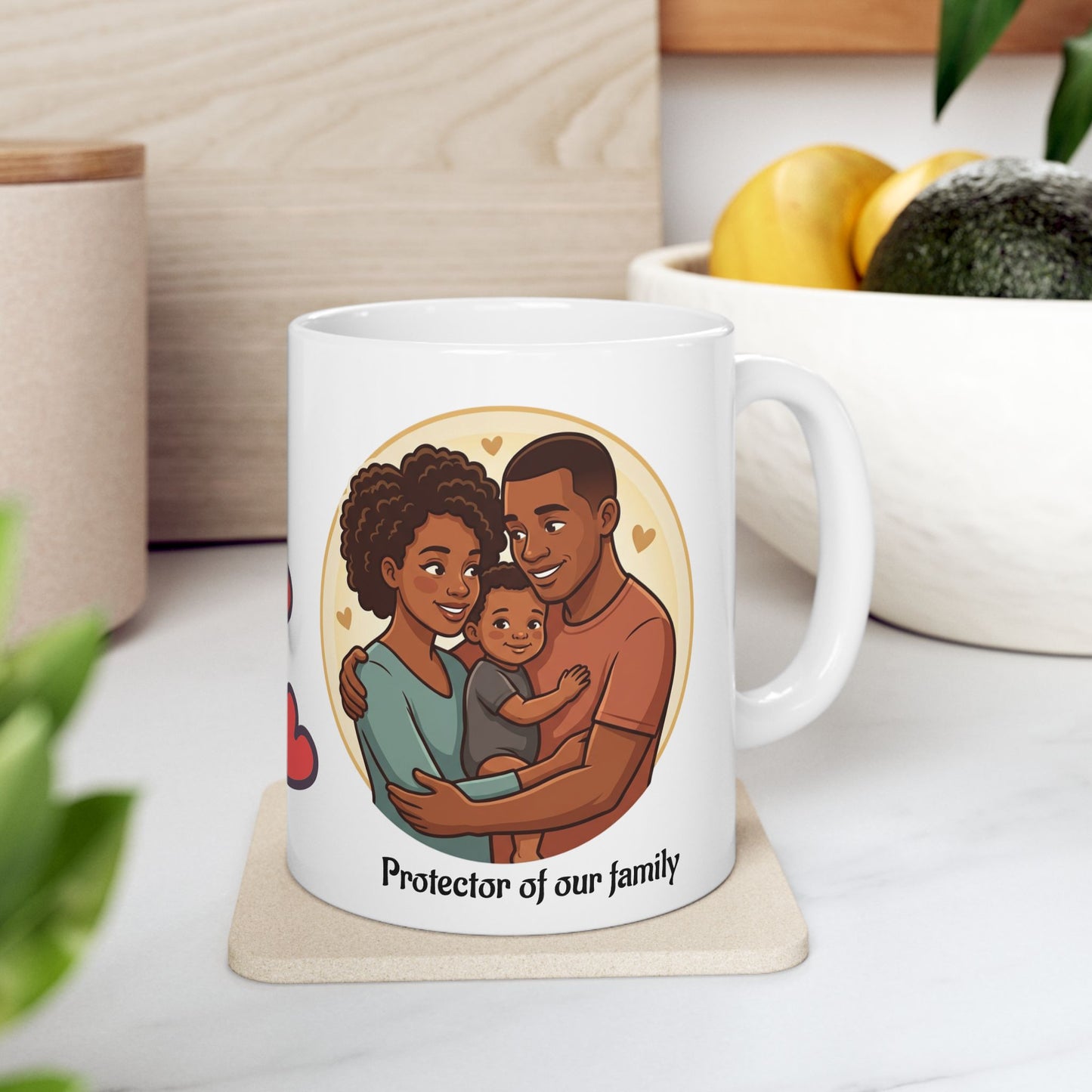 Heartfelt Dad Coffee Mug — Ceramic Mug with Loving Hearts (11oz & 15oz)