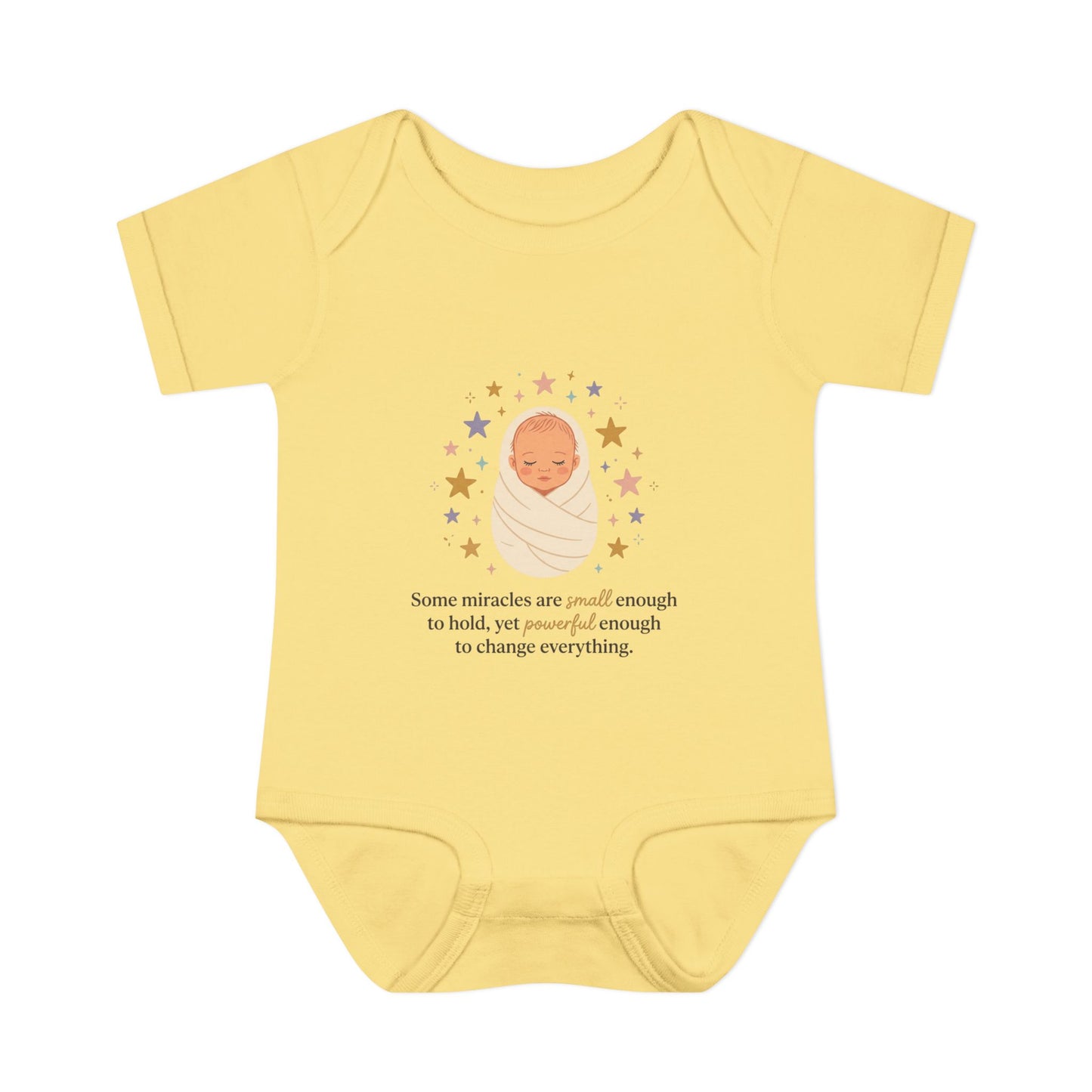 Newborn Swaddle Baby Bodysuit – "Some miracles are small enough to hold"