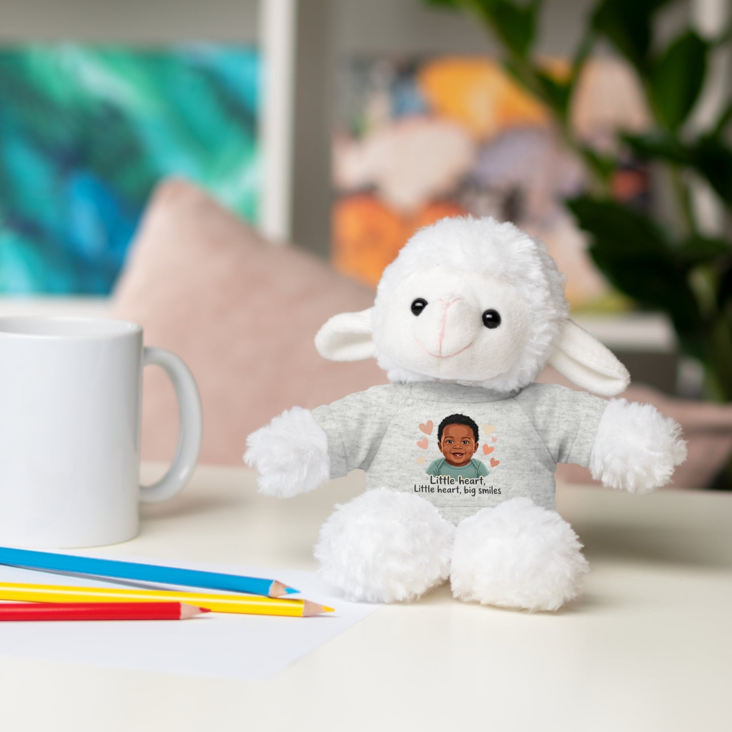 Baby Boy Stuffies with 'Little loved, big smile' Tee