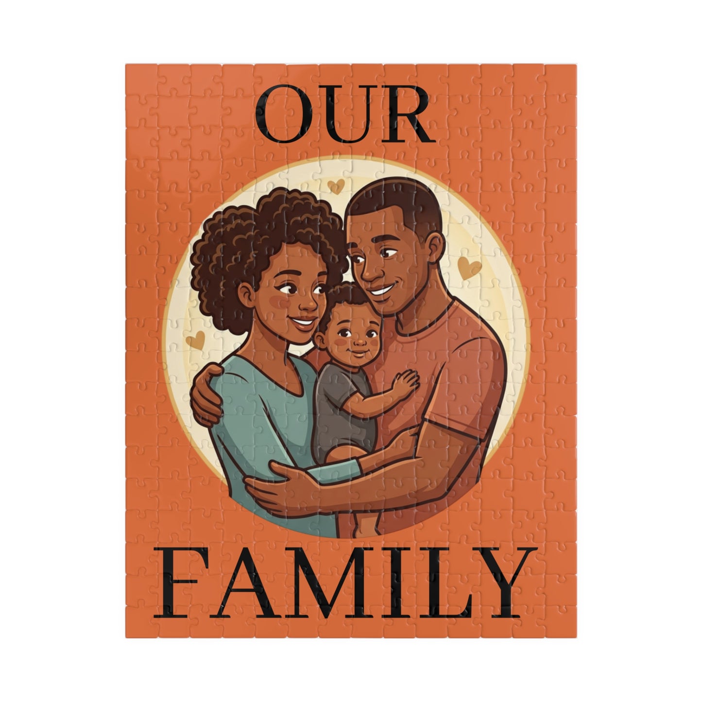 Family Portrait Puzzle – “Our Family” Jigsaw (110–1014 pcs)