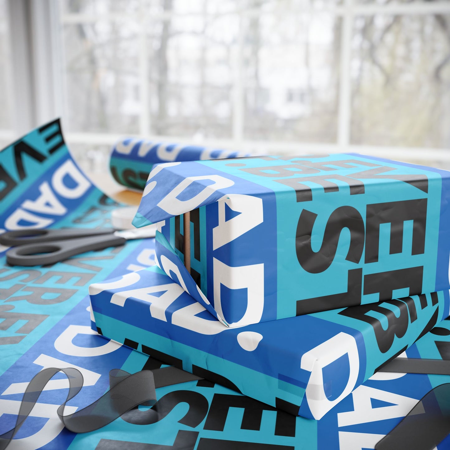 Best Dad Ever Wrapping Paper — Father's Day Gift Wrap