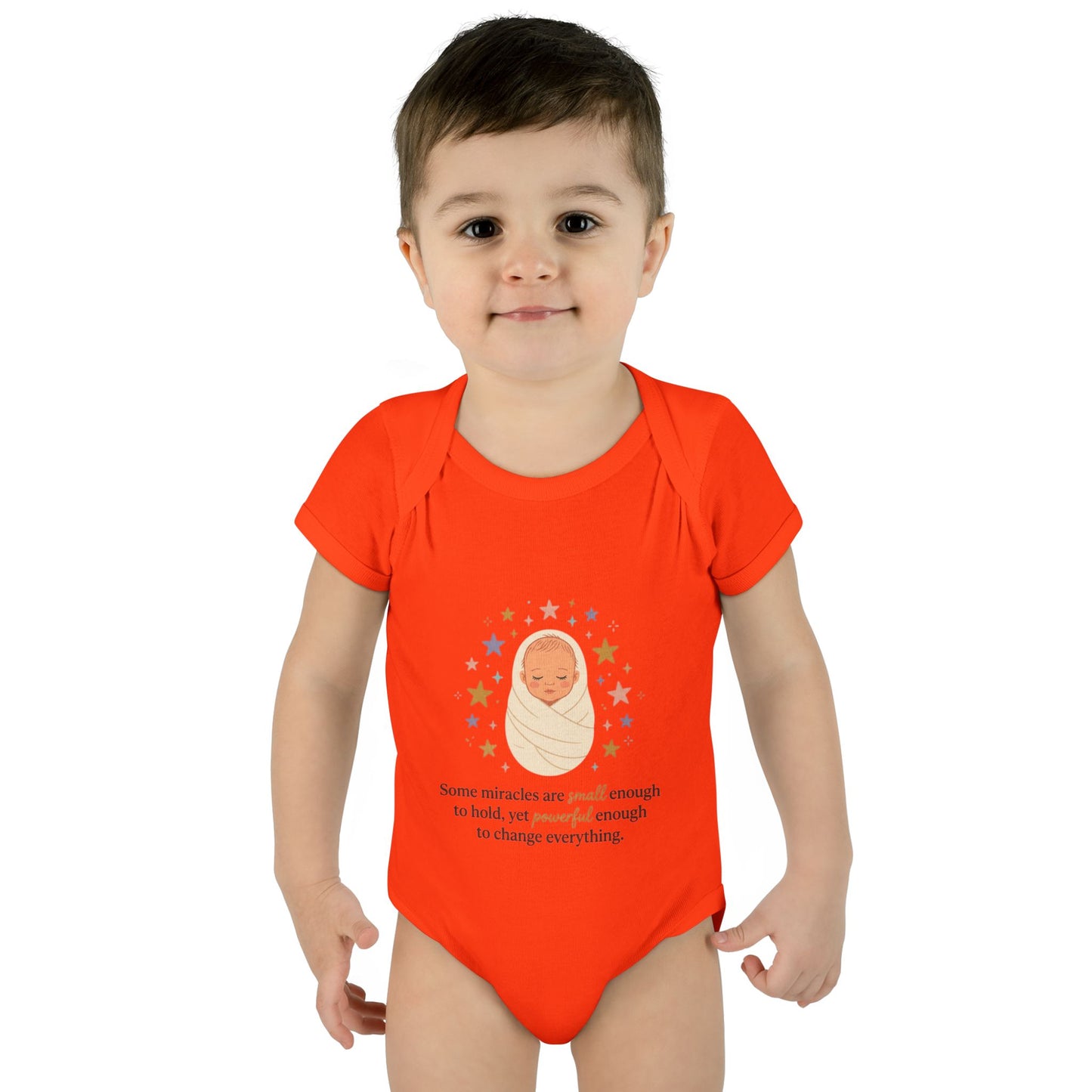 Newborn Swaddle Baby Bodysuit – "Some miracles are small enough to hold"