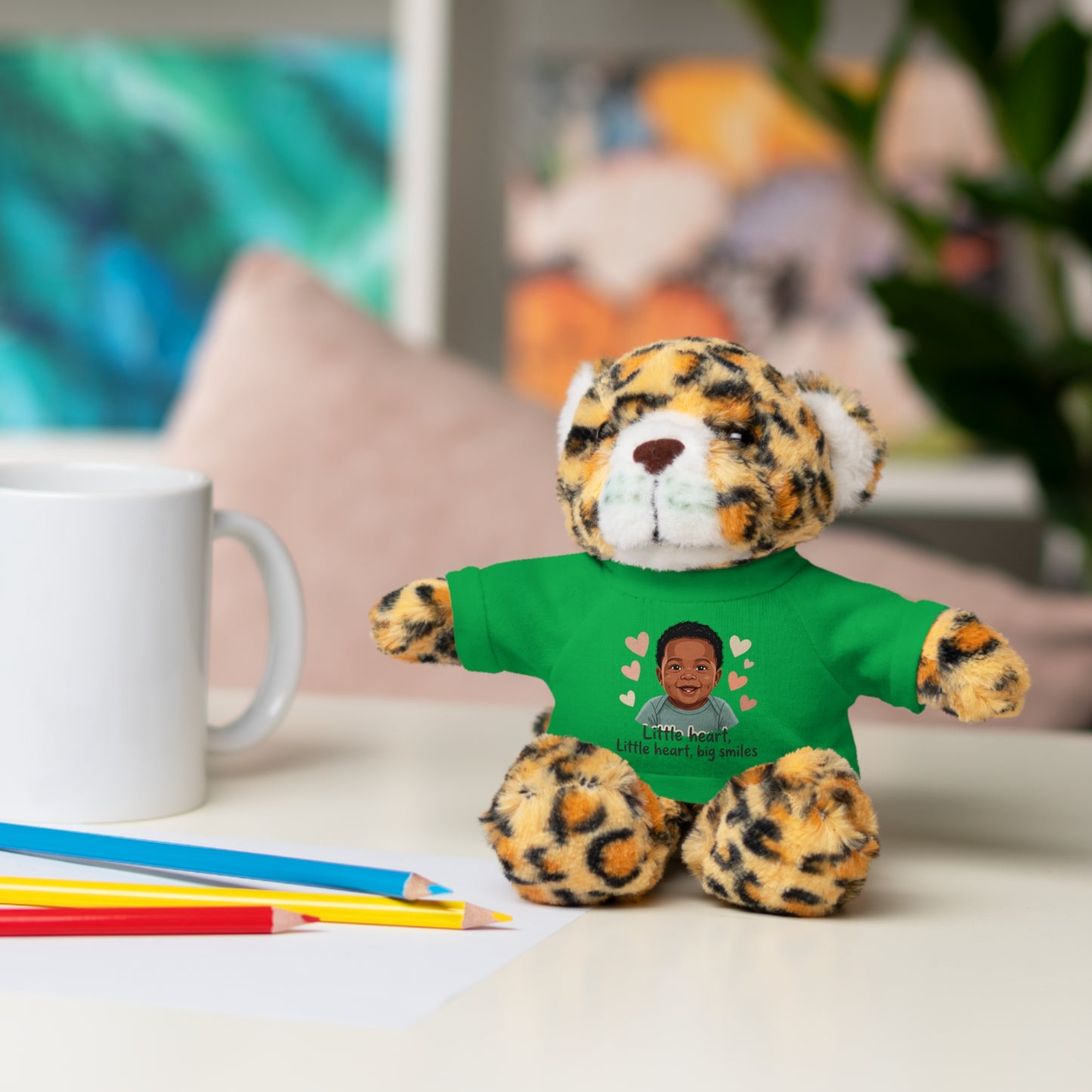 Baby Boy Stuffies with 'Little loved, big smile' Tee