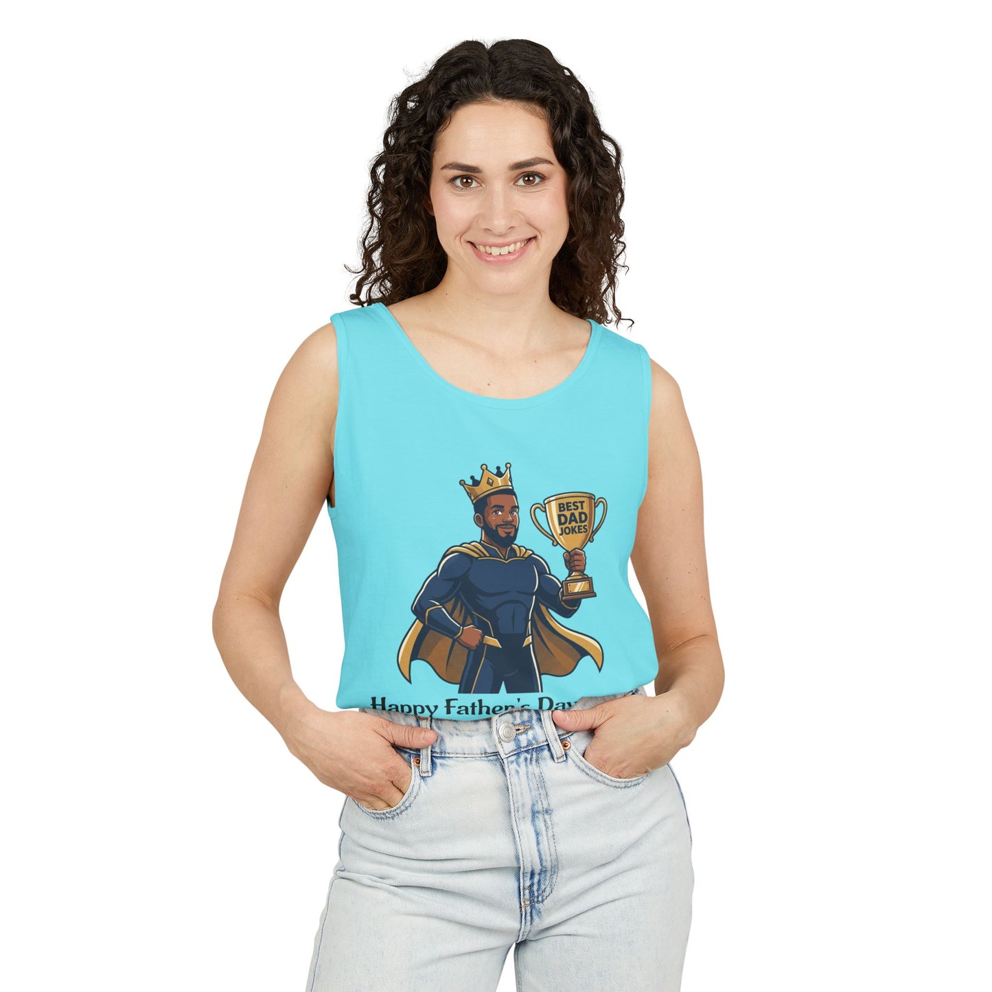 King of Dad Jokes tank top | Father's Day funny dad joke tee