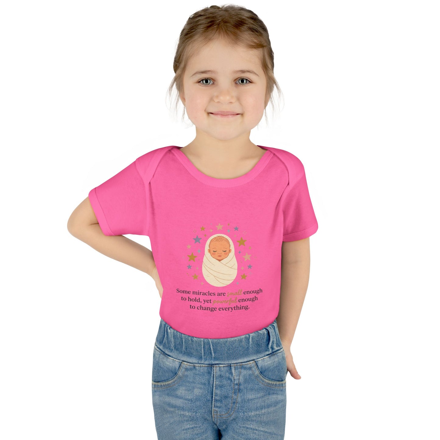Newborn Swaddle Baby Bodysuit – "Some miracles are small enough to hold"