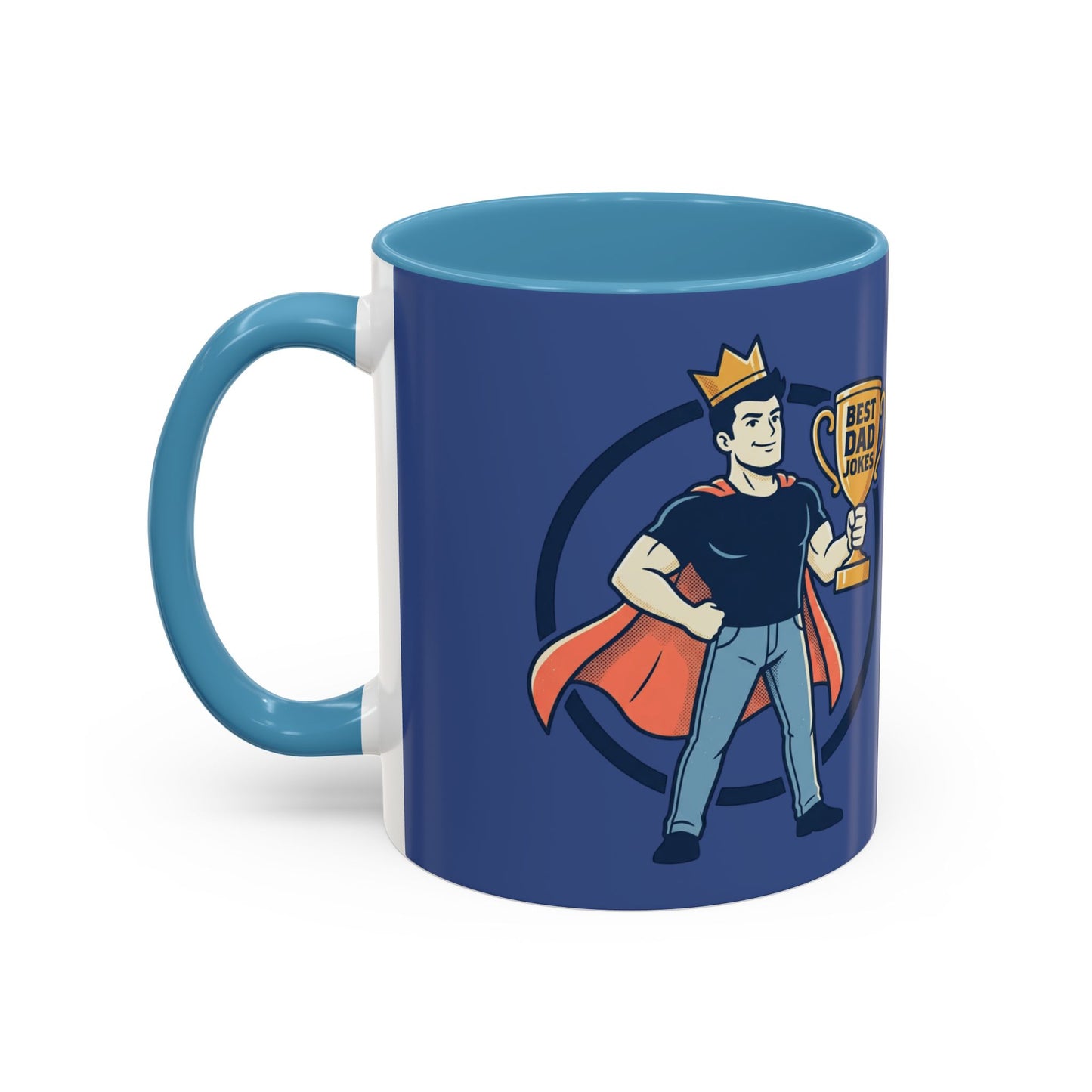 Best Dad Jokes Mug | Father's Day Coffee Mug, Accent Two-Tone
