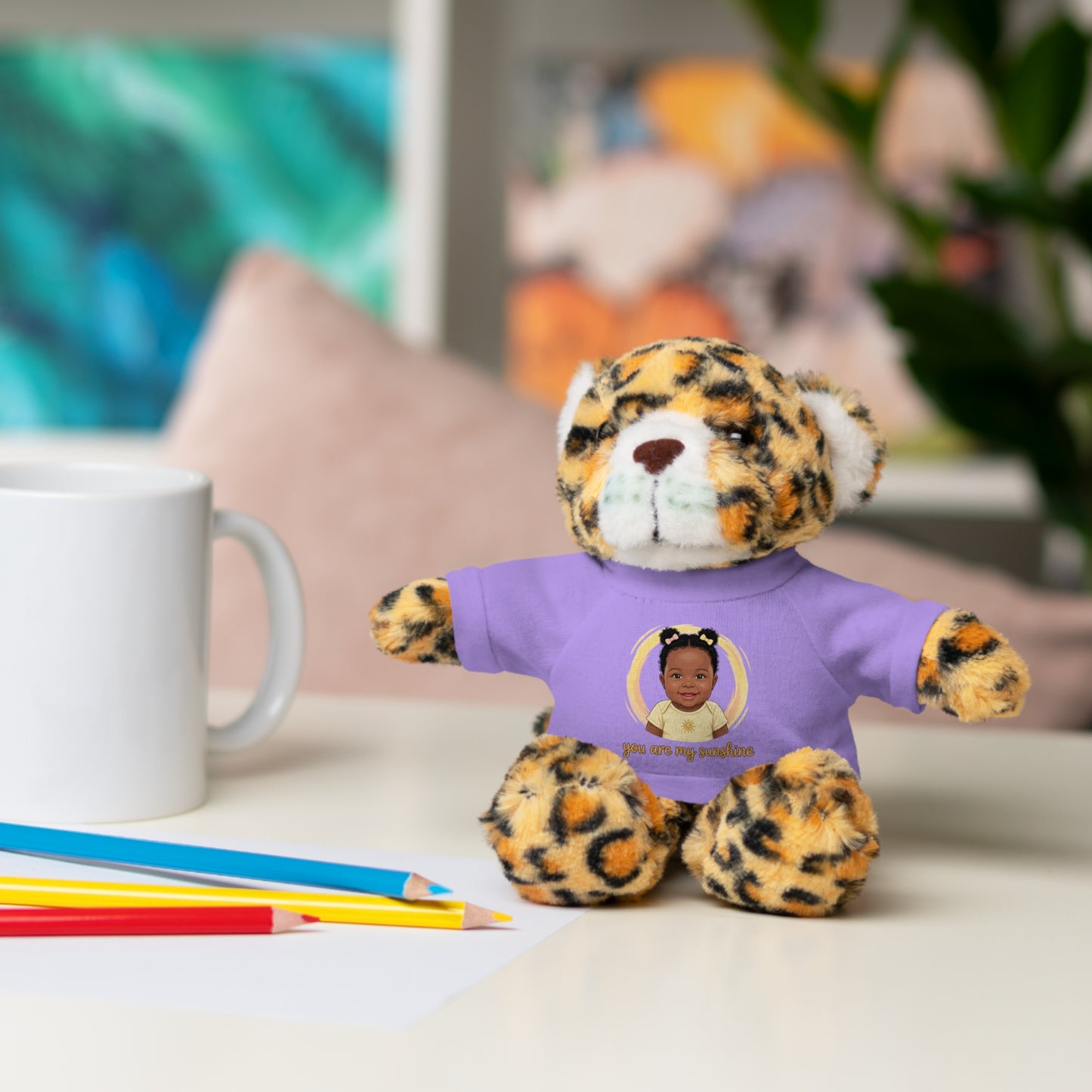 Baby Girl Stuffies with 'You are my sunshine' Tee