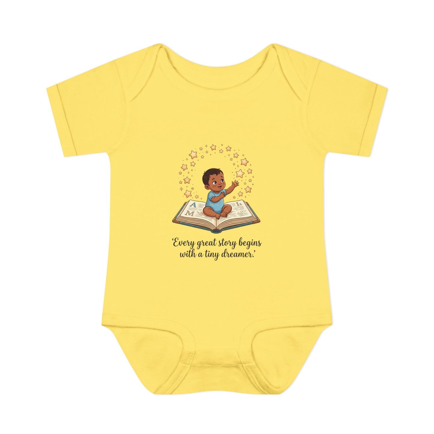 Baby Bodysuit - "Every Great Story Begins with a Tiny Dreamer" Illustrated Infant Onesie