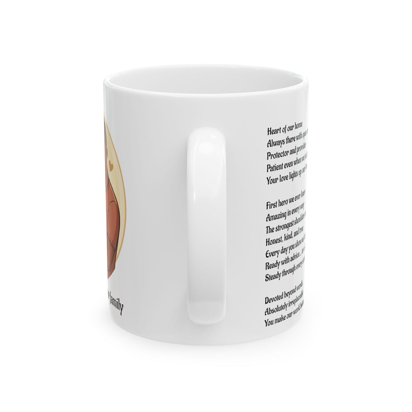 Heartfelt Dad Coffee Mug — Ceramic Mug with Loving Hearts (11oz & 15oz)