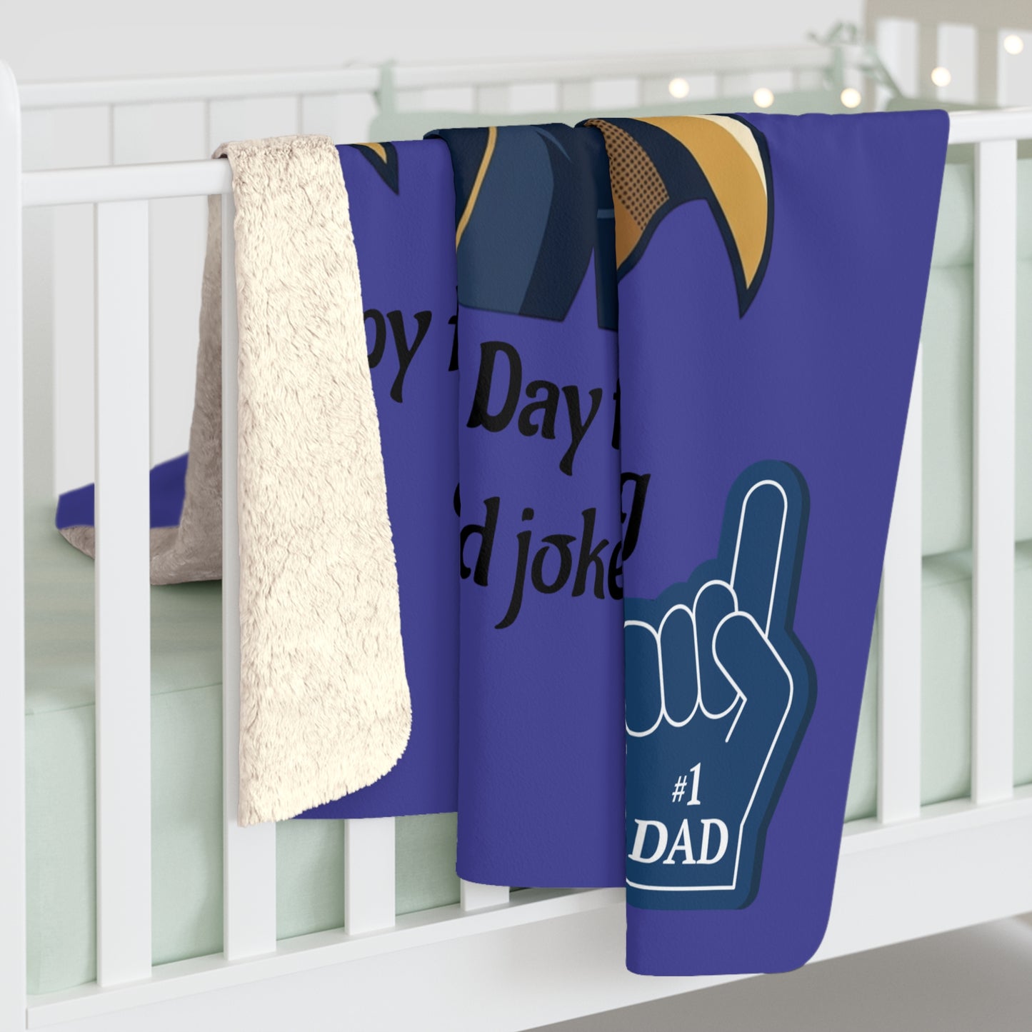 Dad Fleece Blanket | dad quote, illustration