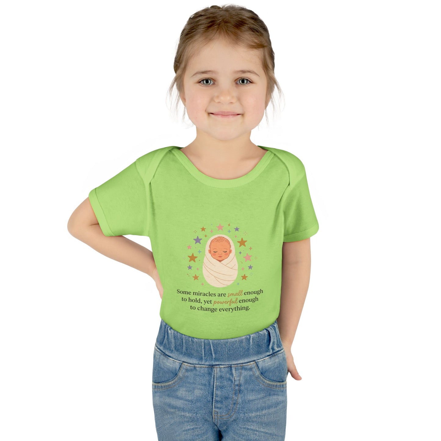 Newborn Swaddle Baby Bodysuit – "Some miracles are small enough to hold"