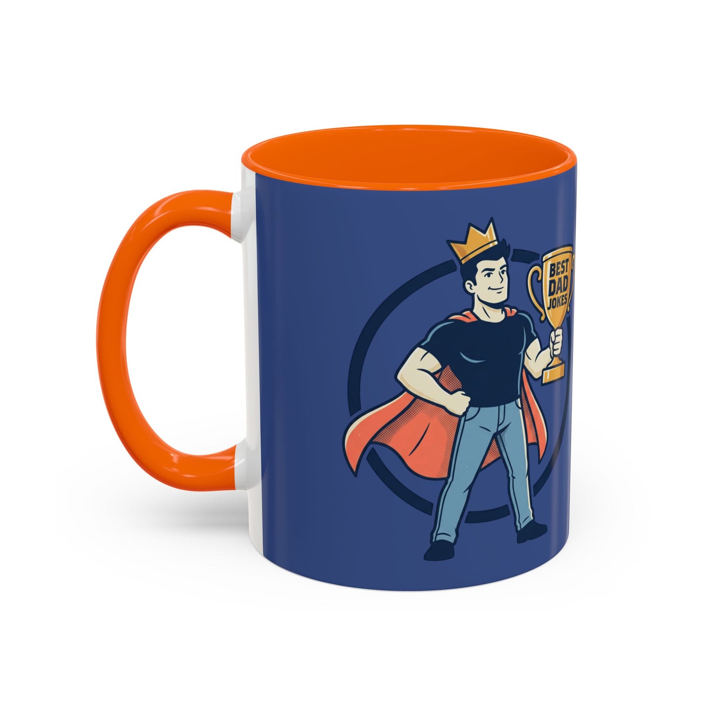 Best Dad Jokes Mug | Father's Day Coffee Mug, Accent Two-Tone