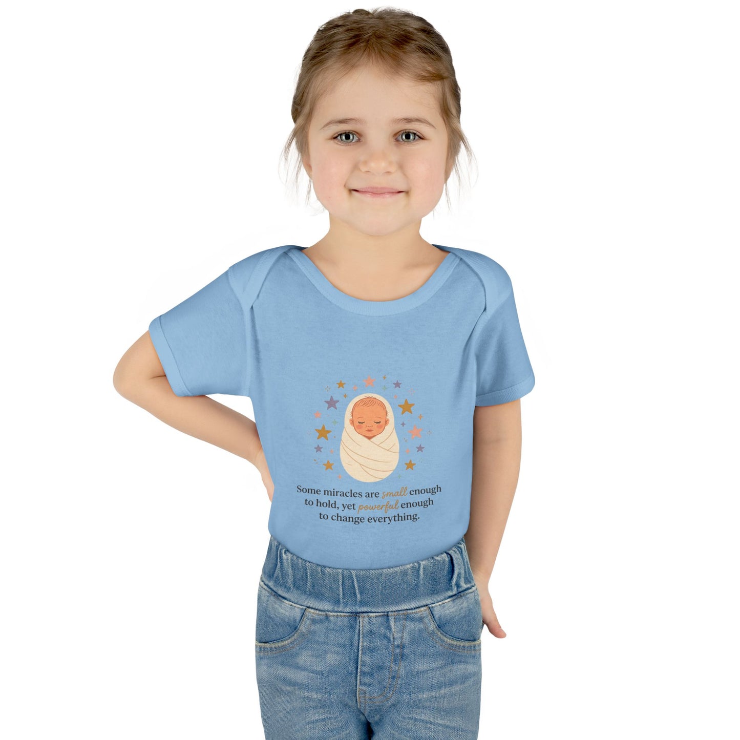 Newborn Swaddle Baby Bodysuit – "Some miracles are small enough to hold"