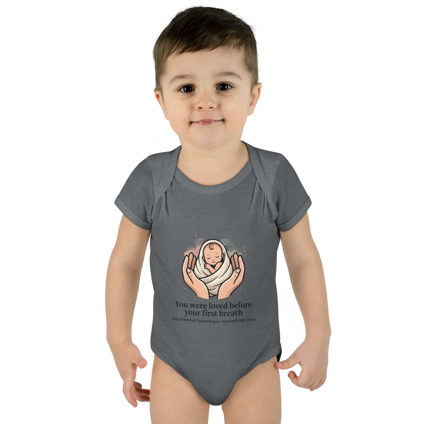 You Were Loved Before Your First Breath Infant Bodysuit – Newborn Keepsake