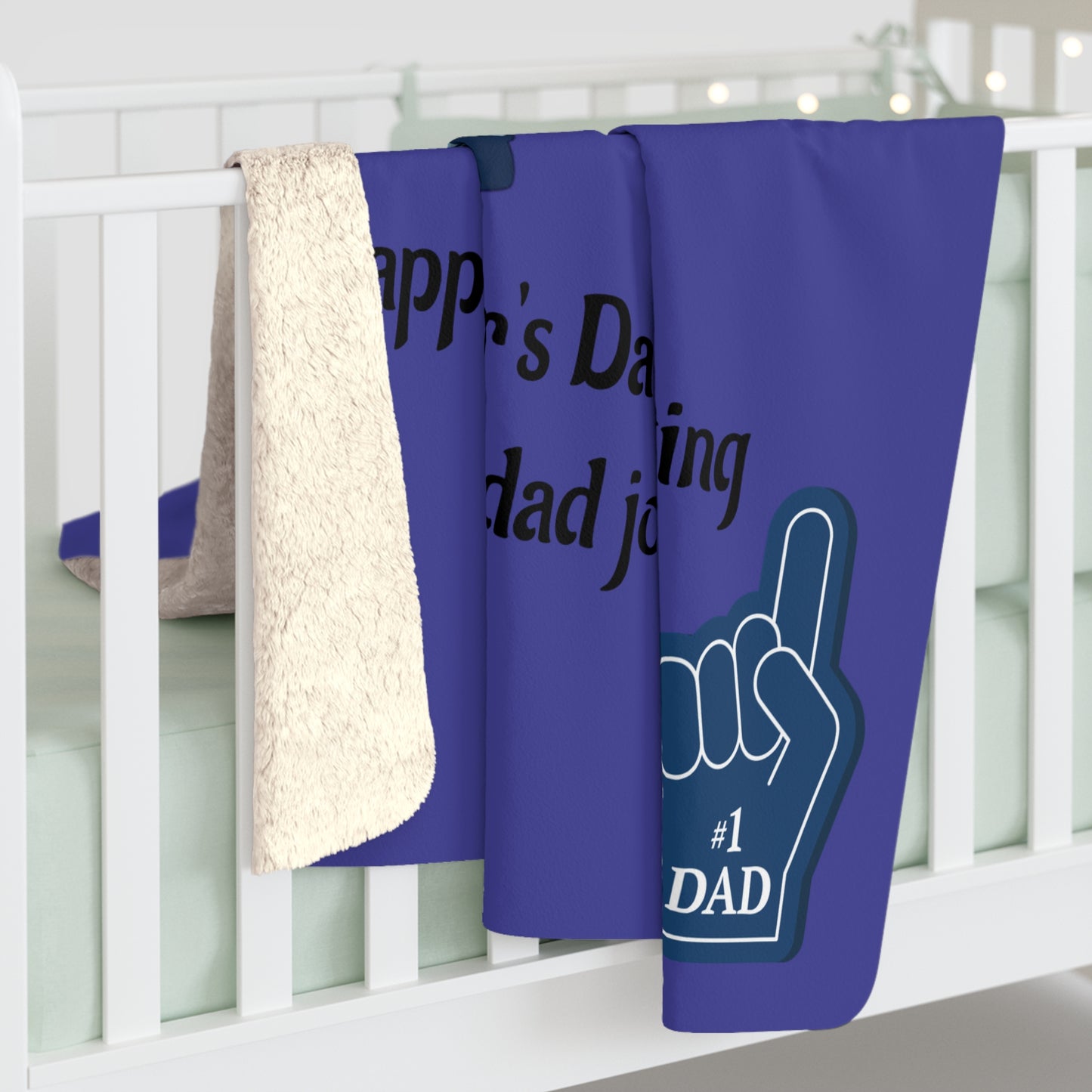Dad Fleece Blanket | dad quote, illustration