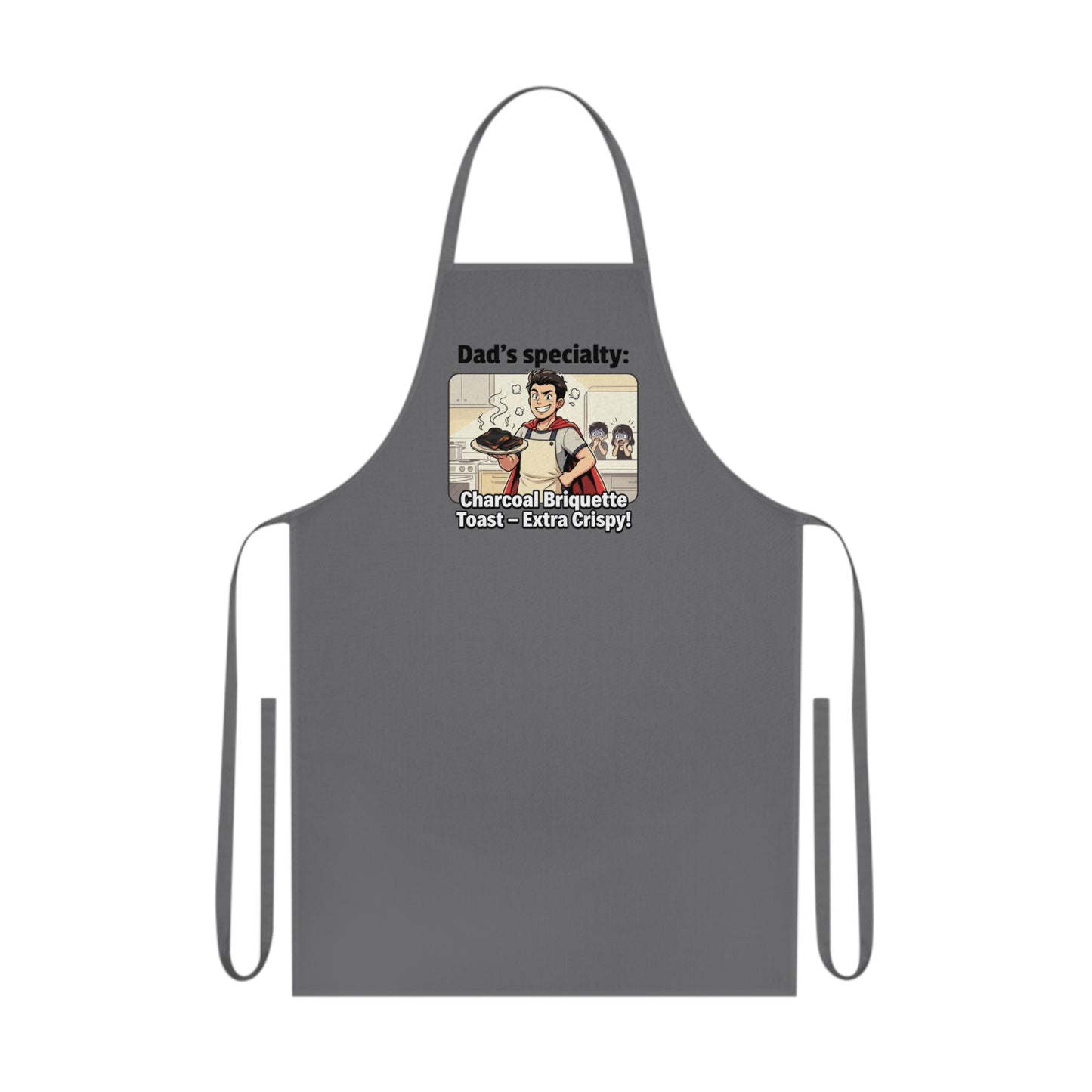 Dad’s Specialty Apron – Charcoal Briquette Toasting Grill Apron