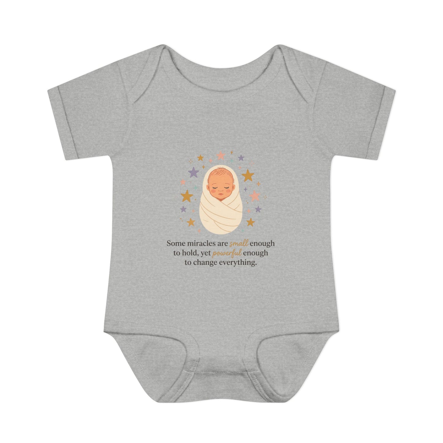 Newborn Swaddle Baby Bodysuit – "Some miracles are small enough to hold"