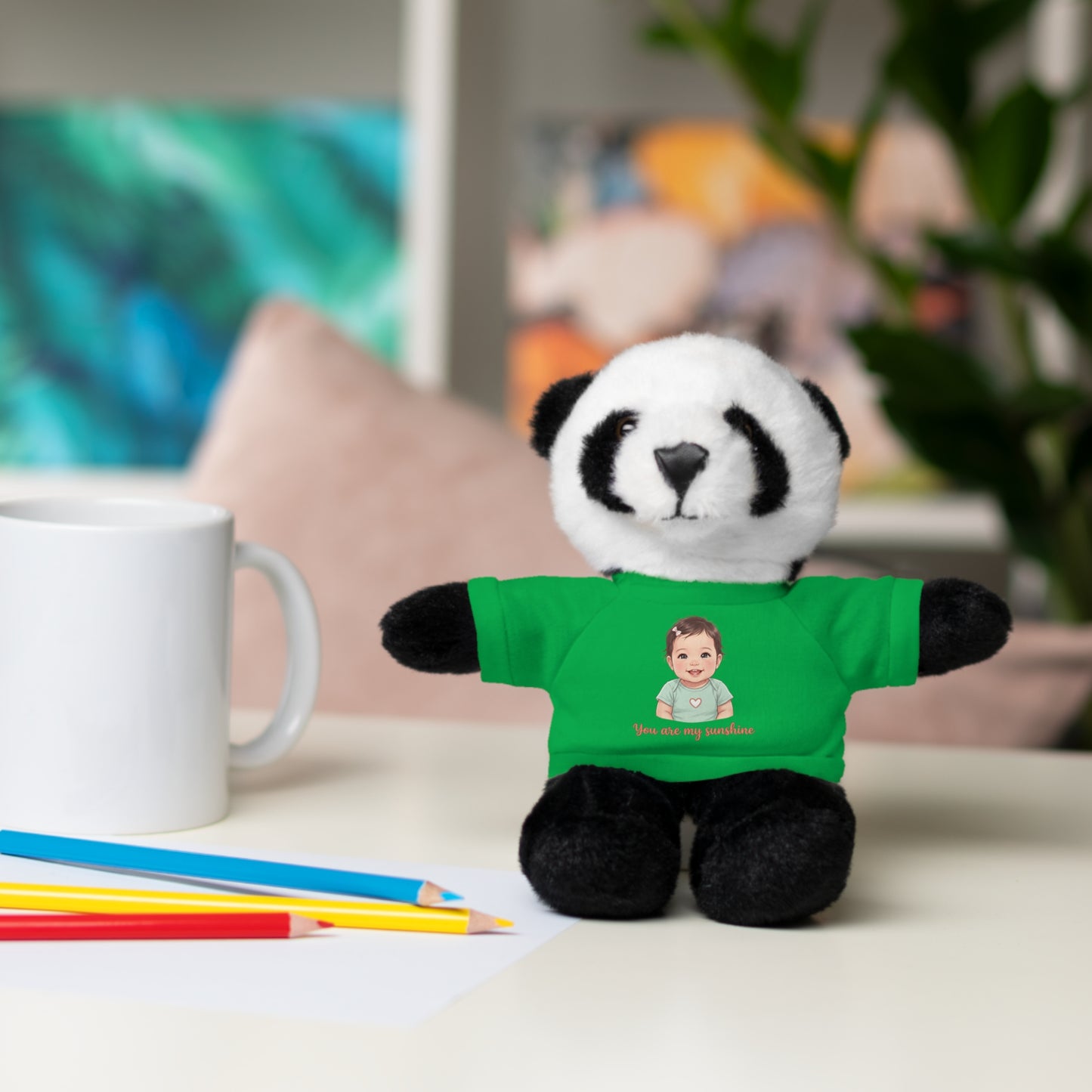 Baby Girl Stuffies with 'You are my sunshine' Tee