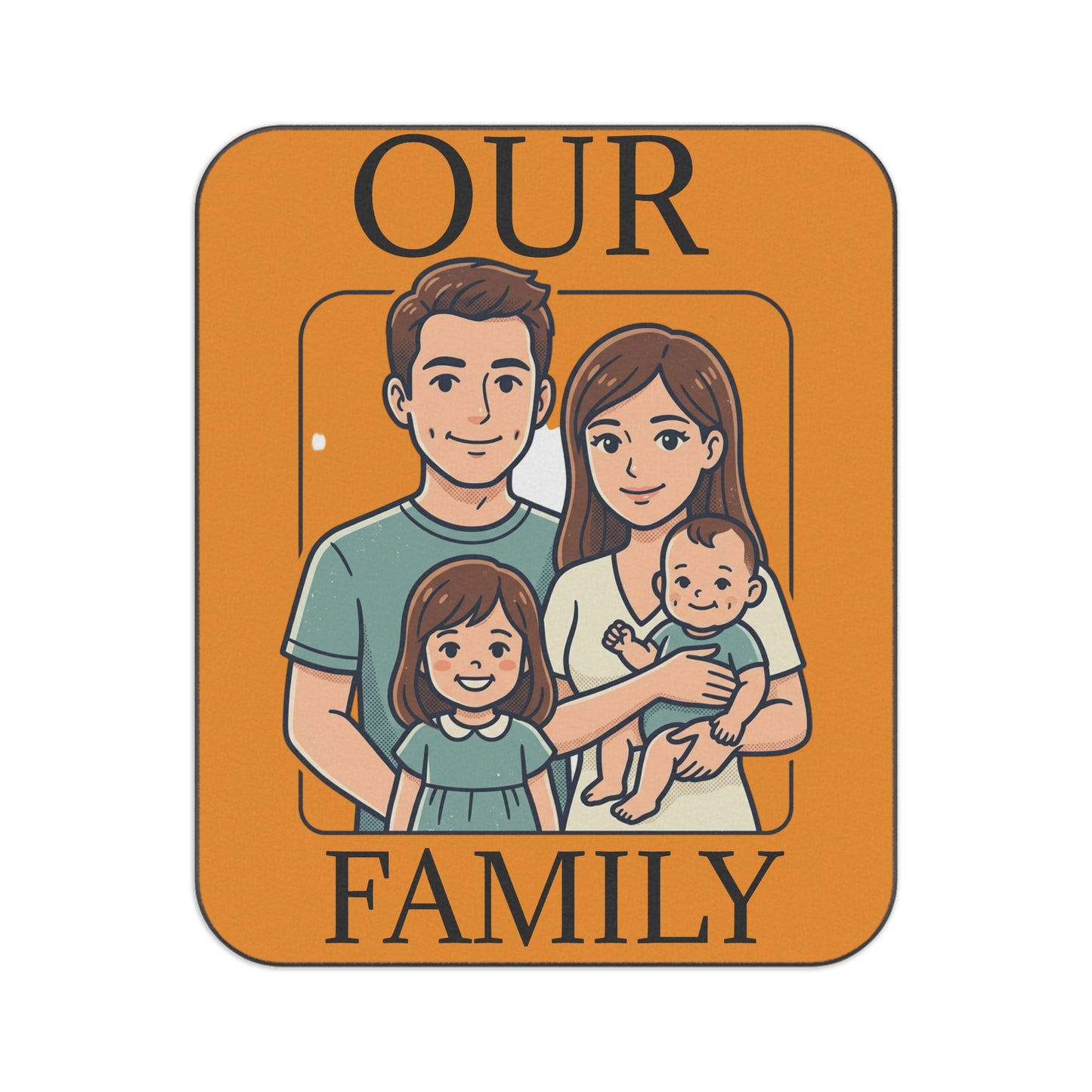 Our Family Picnic Blanket – Personalized Family Illustration Outdoor Blanket