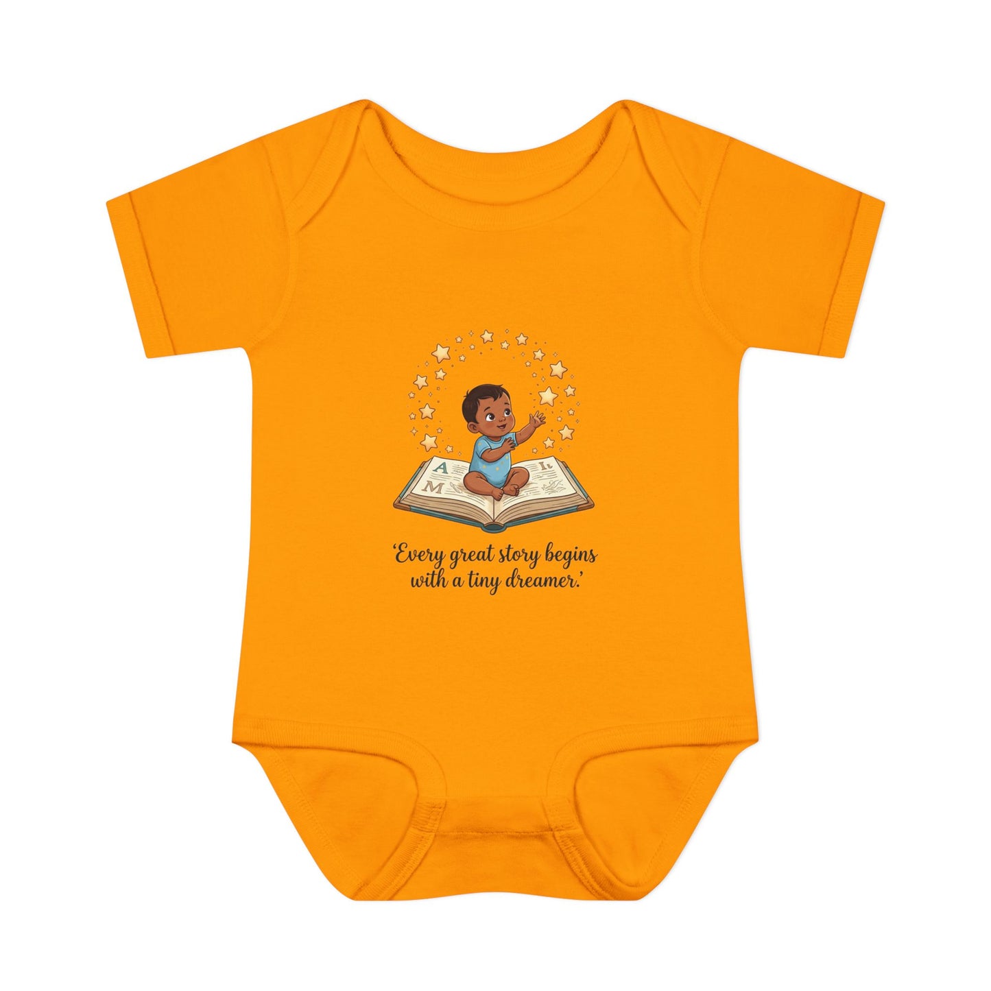 Baby Bodysuit - "Every Great Story Begins with a Tiny Dreamer" Illustrated Infant Onesie