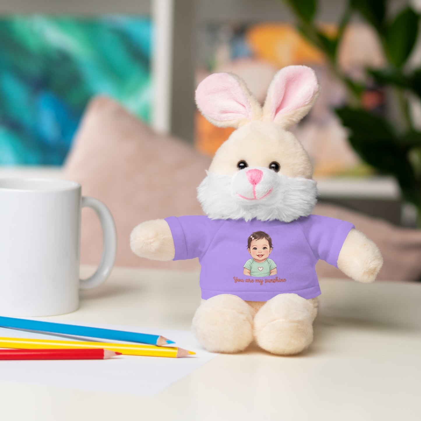 Baby Girl Stuffies with 'You are my sunshine' Tee