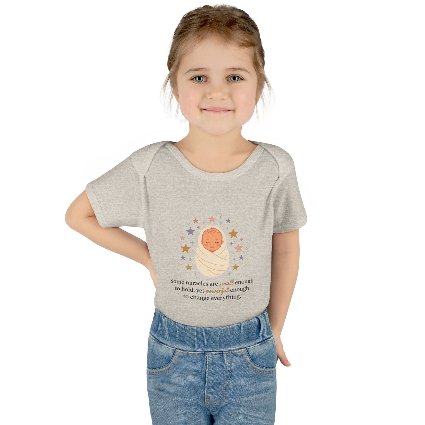 Newborn Swaddle Baby Bodysuit – "Some miracles are small enough to hold"