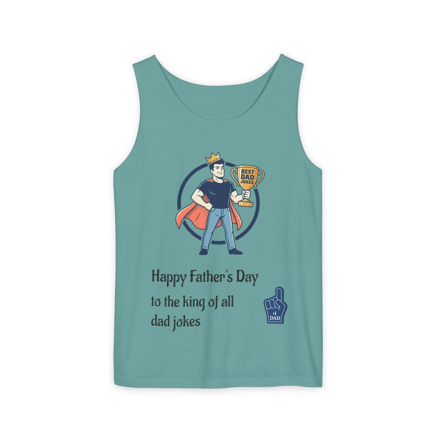 King of Dad Jokes tank top | Father's Day funny dad joke tee