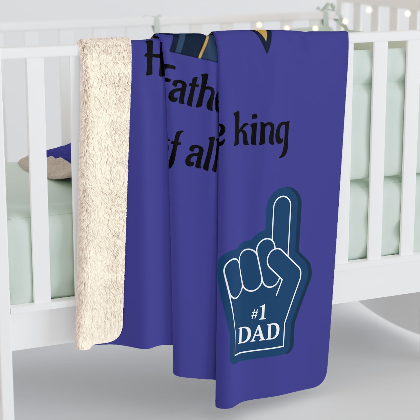 Dad Fleece Blanket | dad quote, illustration