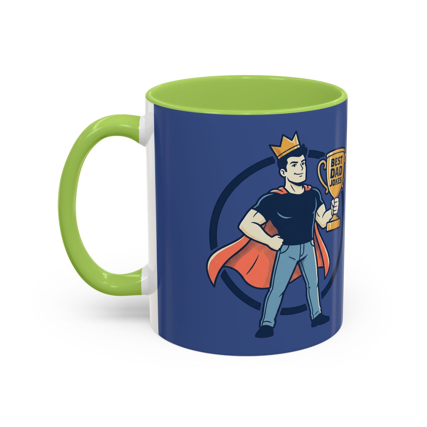Best Dad Jokes Mug | Father's Day Coffee Mug, Accent Two-Tone