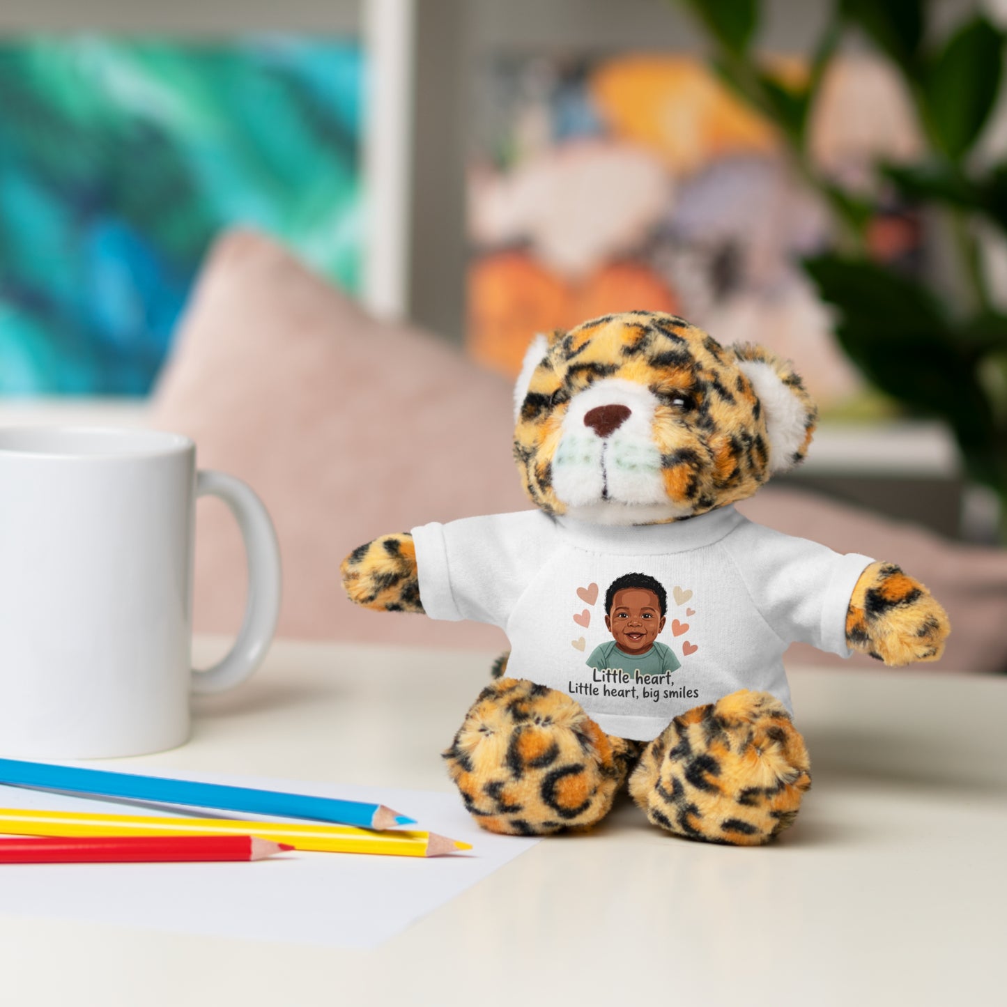 Baby Boy Stuffies with 'Little loved, big smile' Tee