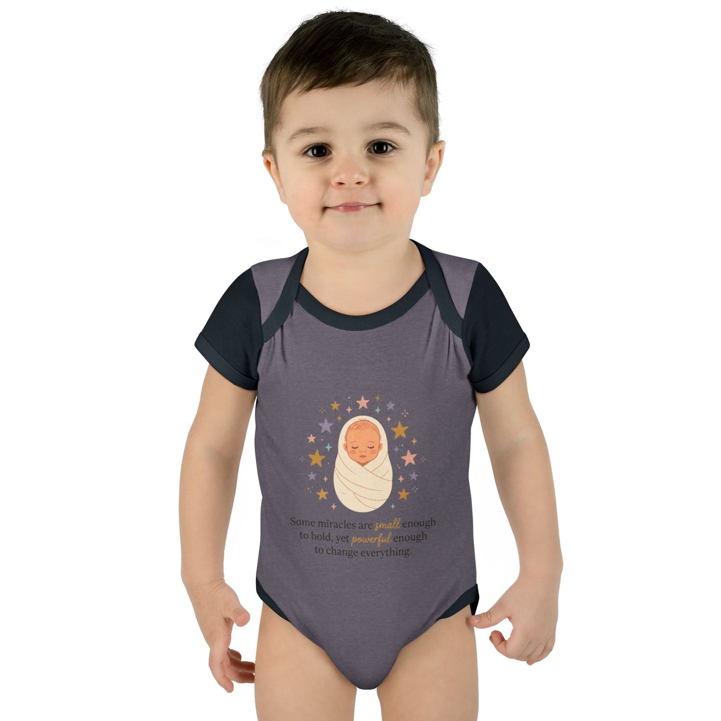 Newborn Swaddle Baby Bodysuit – "Some miracles are small enough to hold"
