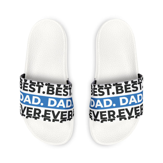 Slide Sandals — Best dad Graphic Removable-Strap Pool Slides