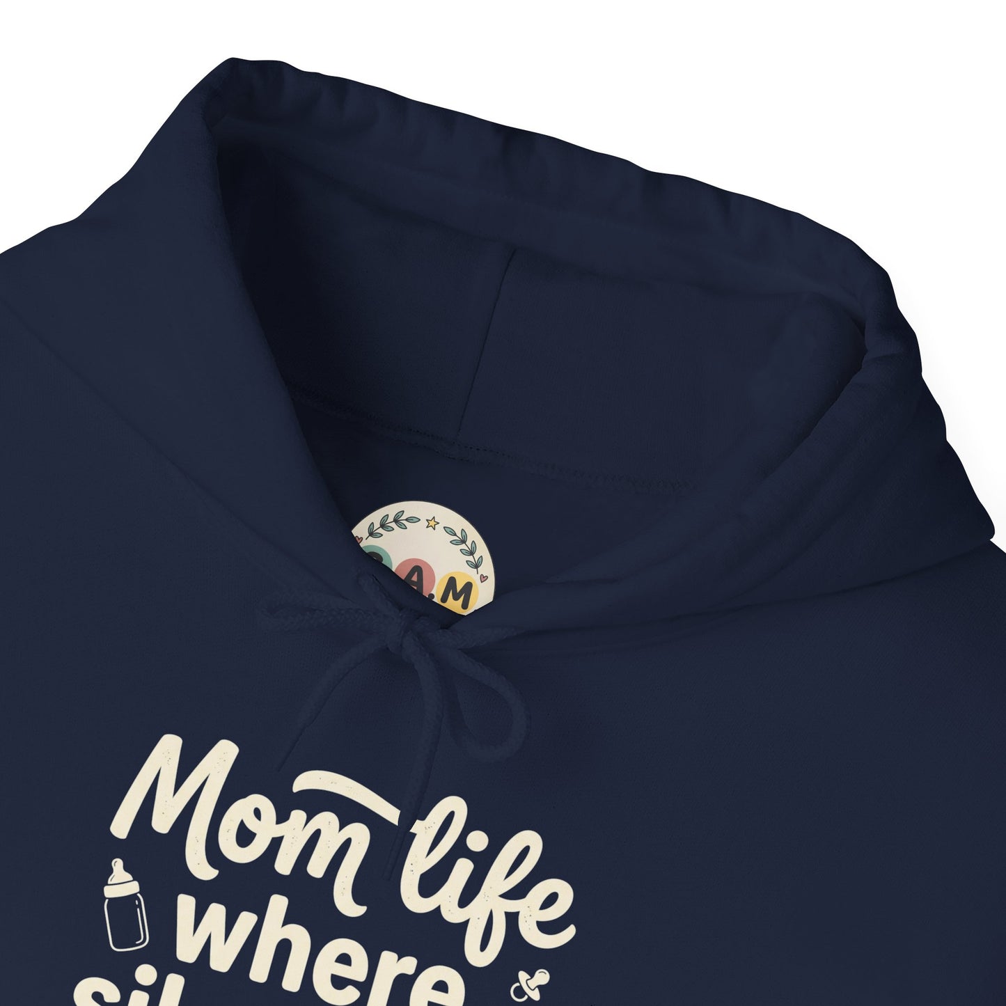 Mom Life Hoodie - "Mom Life: Where Silence Is Suspicious" Cozy Pullover for Moms, Funny Mother's Day Gift