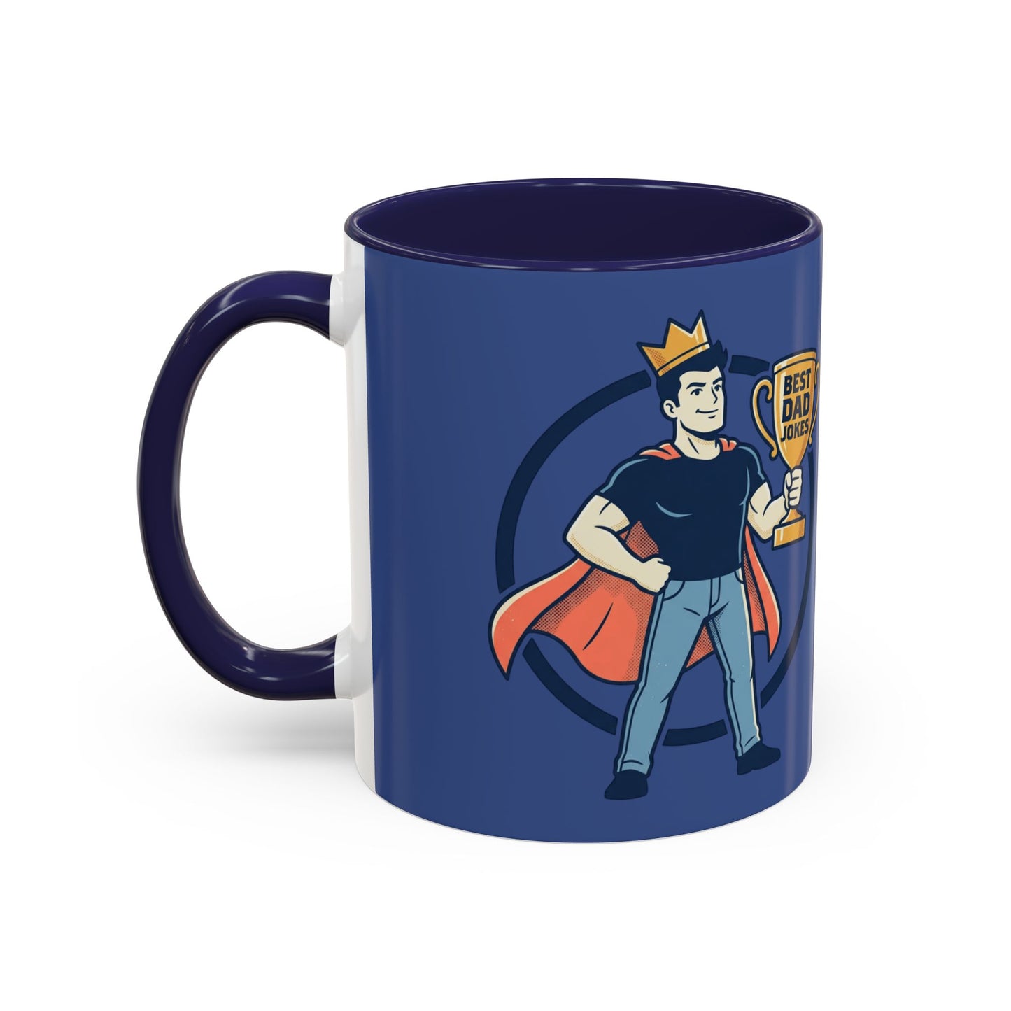 Best Dad Jokes Mug | Father's Day Coffee Mug, Accent Two-Tone