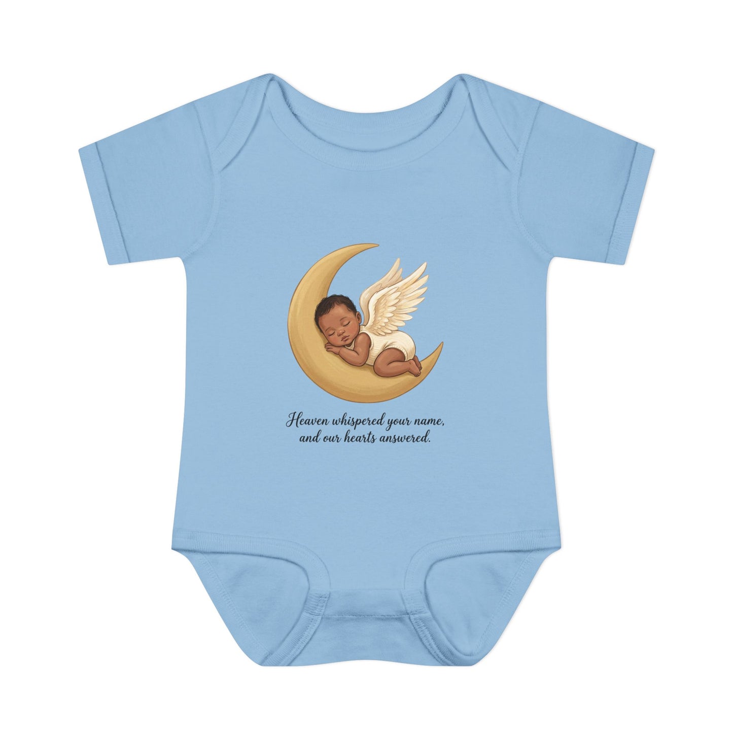 Infant Bodysuit — "Heaven Whispered Your Name" Angel Baby Memorial Onesie