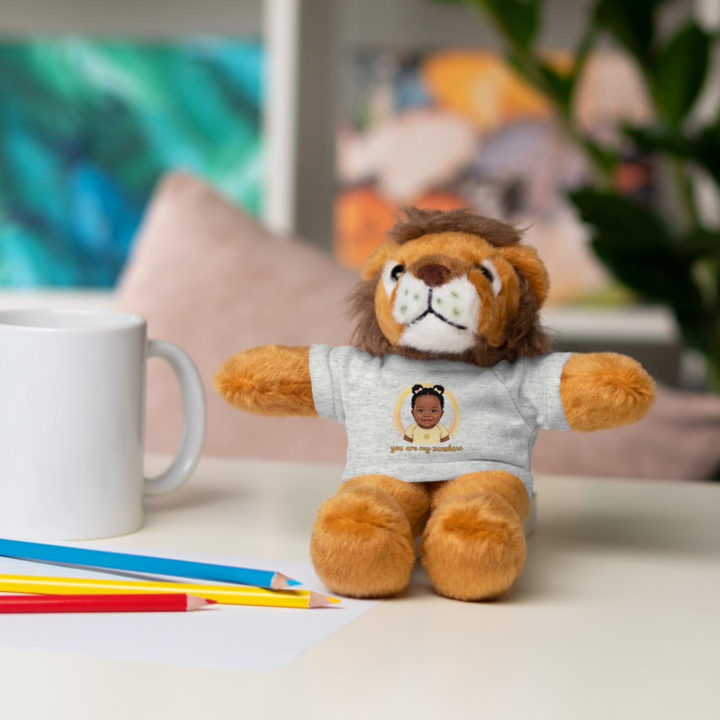 Baby Girl Stuffies with 'You are my sunshine' Tee