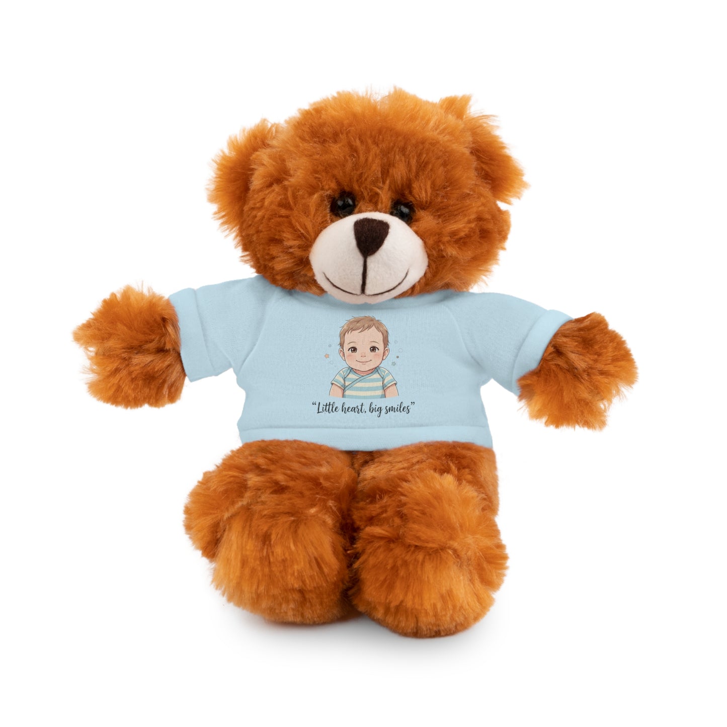 Baby Boy Stuffies with 'Little loved, big smile' Tee