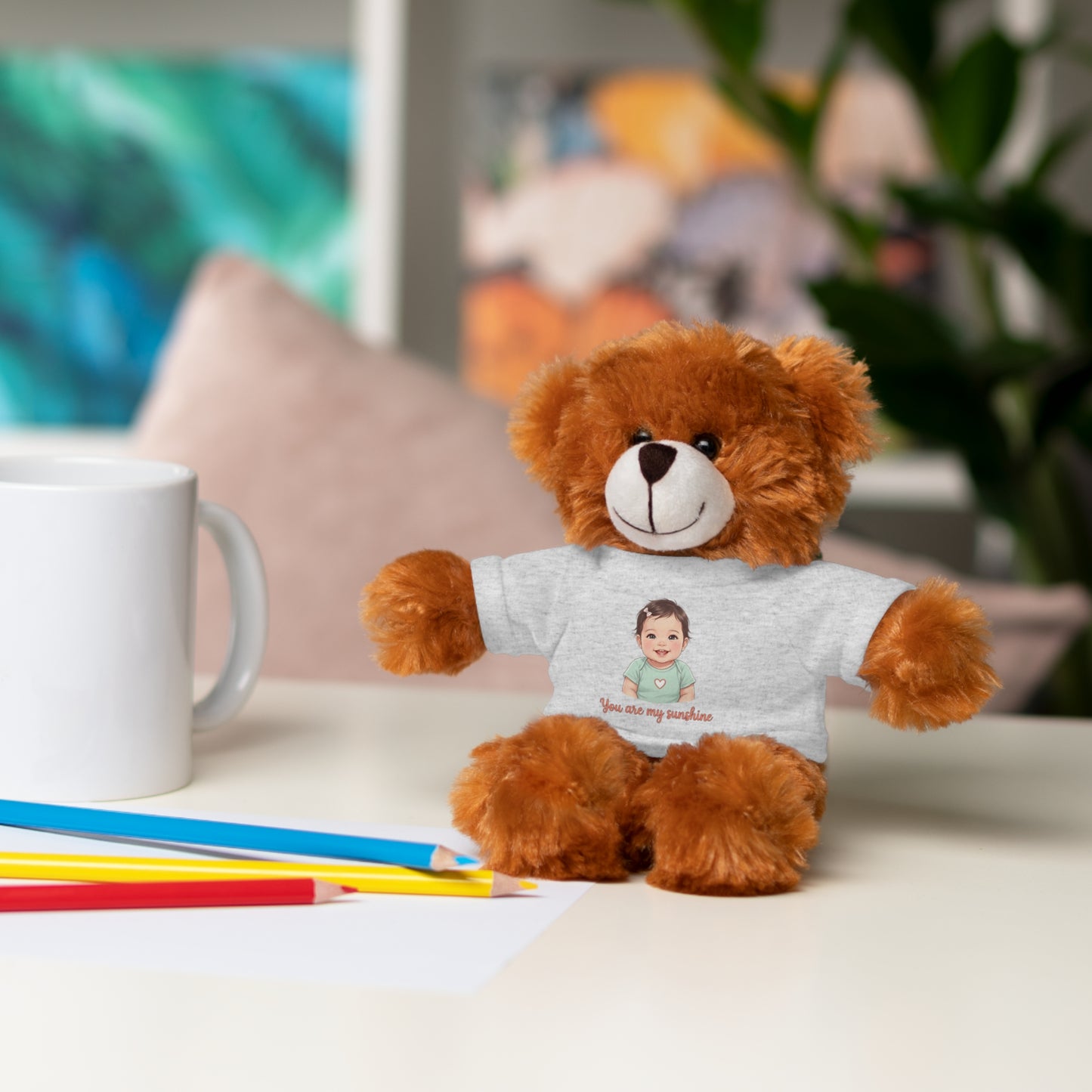 Baby Girl Stuffies with 'You are my sunshine' Tee