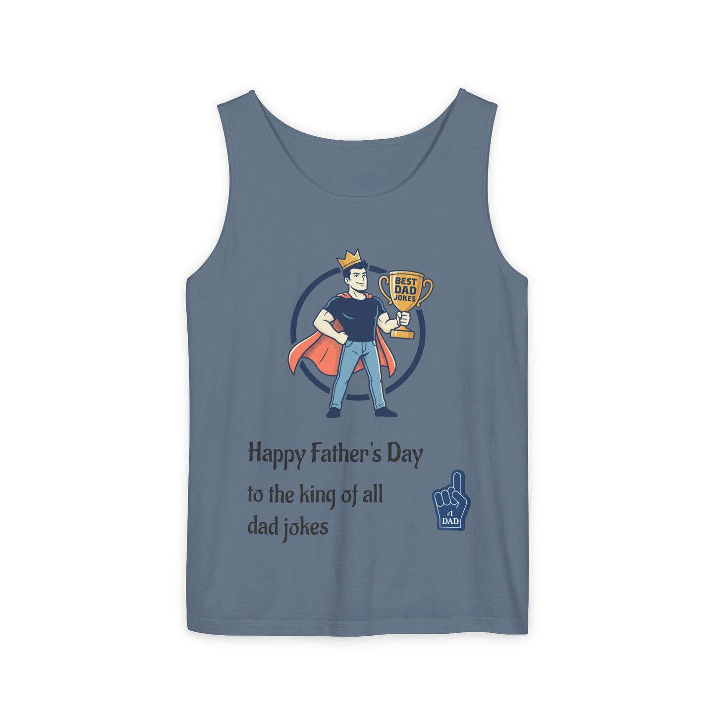 King of Dad Jokes tank top | Father's Day funny dad joke tee