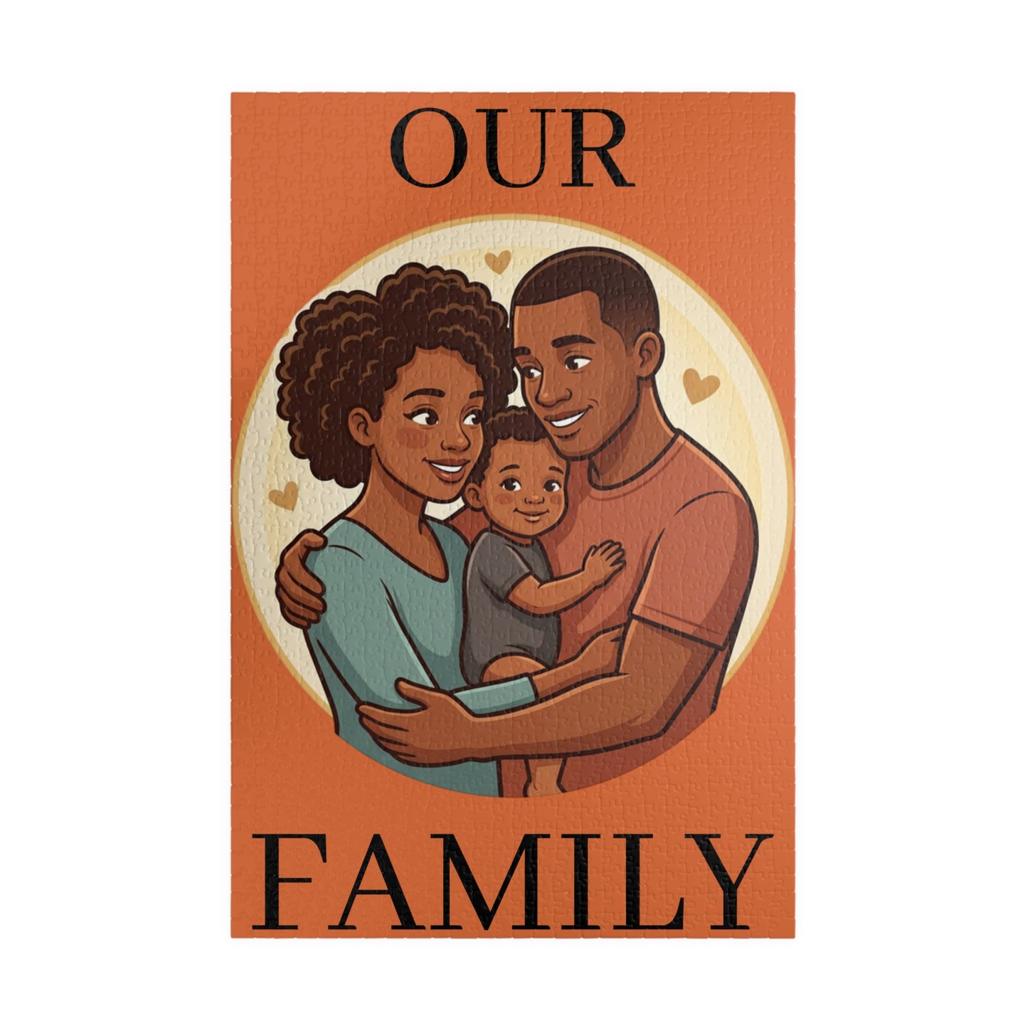 Family Portrait Puzzle – “Our Family” Jigsaw (110–1014 pcs)