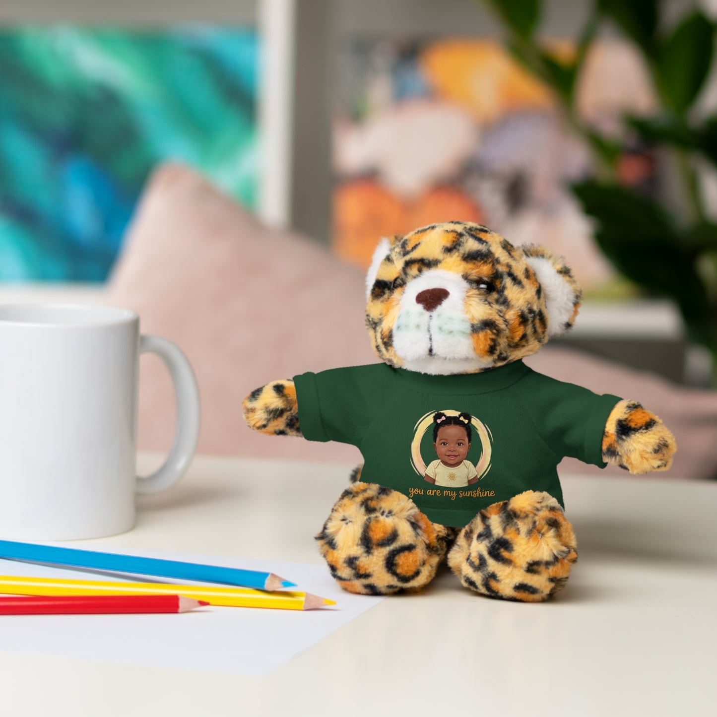 Baby Girl Stuffies with 'You are my sunshine' Tee
