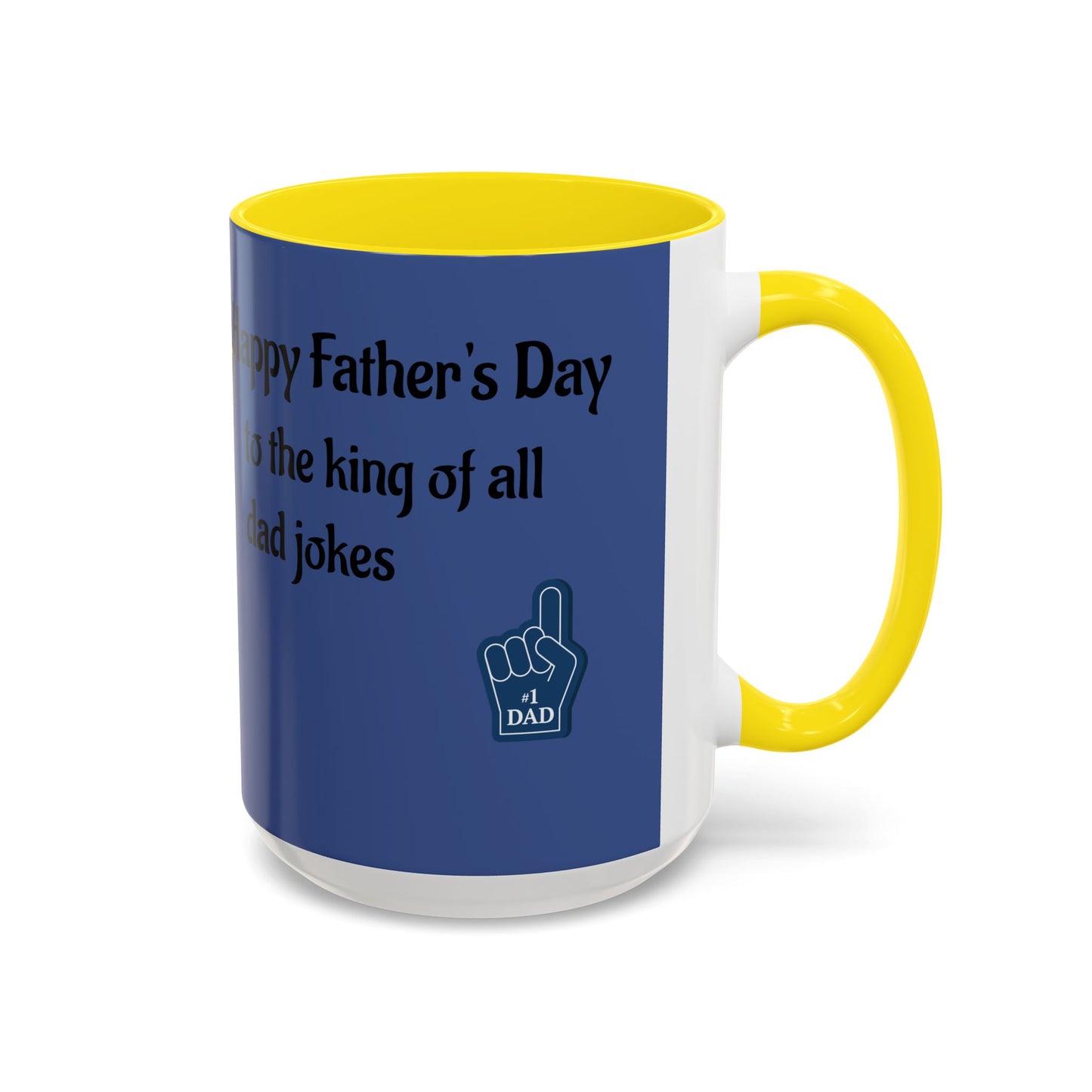 Best Dad Jokes Mug | Father's Day Coffee Mug, Accent Two-Tone