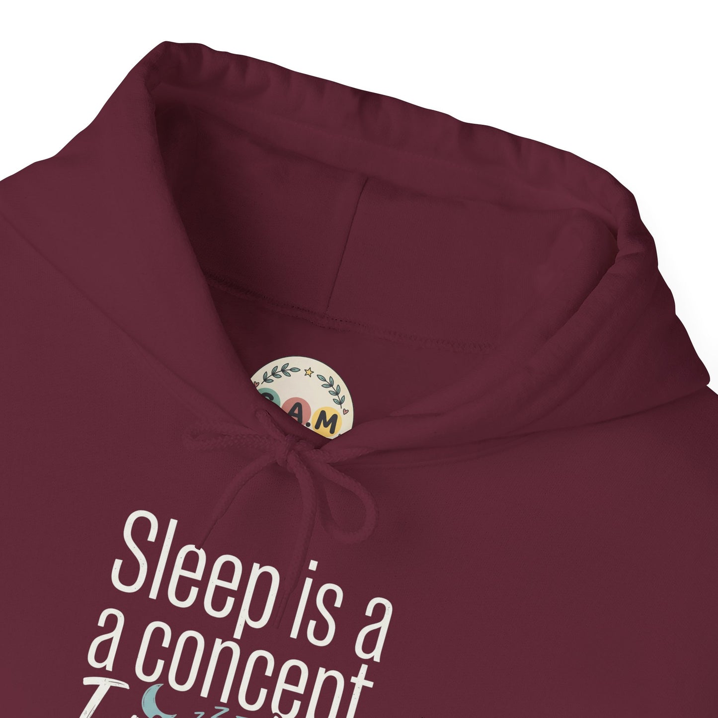Sleep Is a Concept Hoodie – Funny Insomnia Quote Pullover