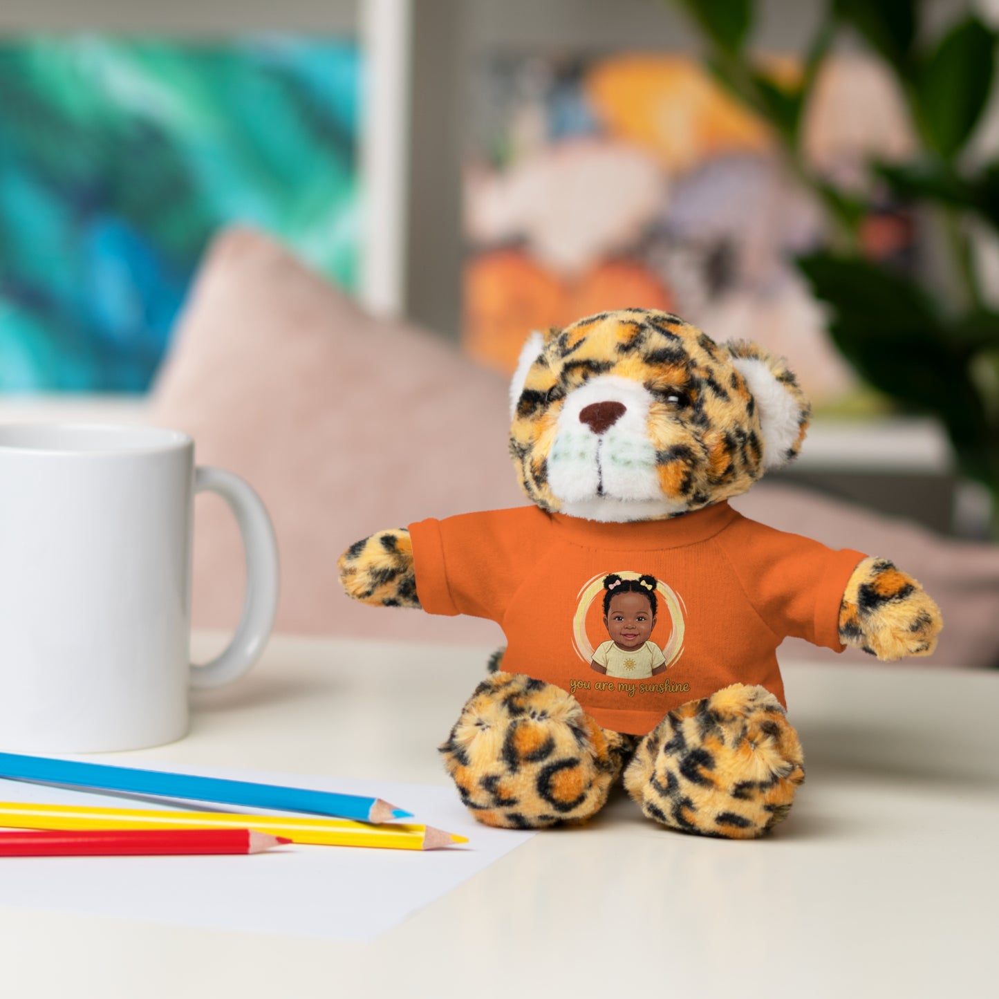 Baby Girl Stuffies with 'You are my sunshine' Tee