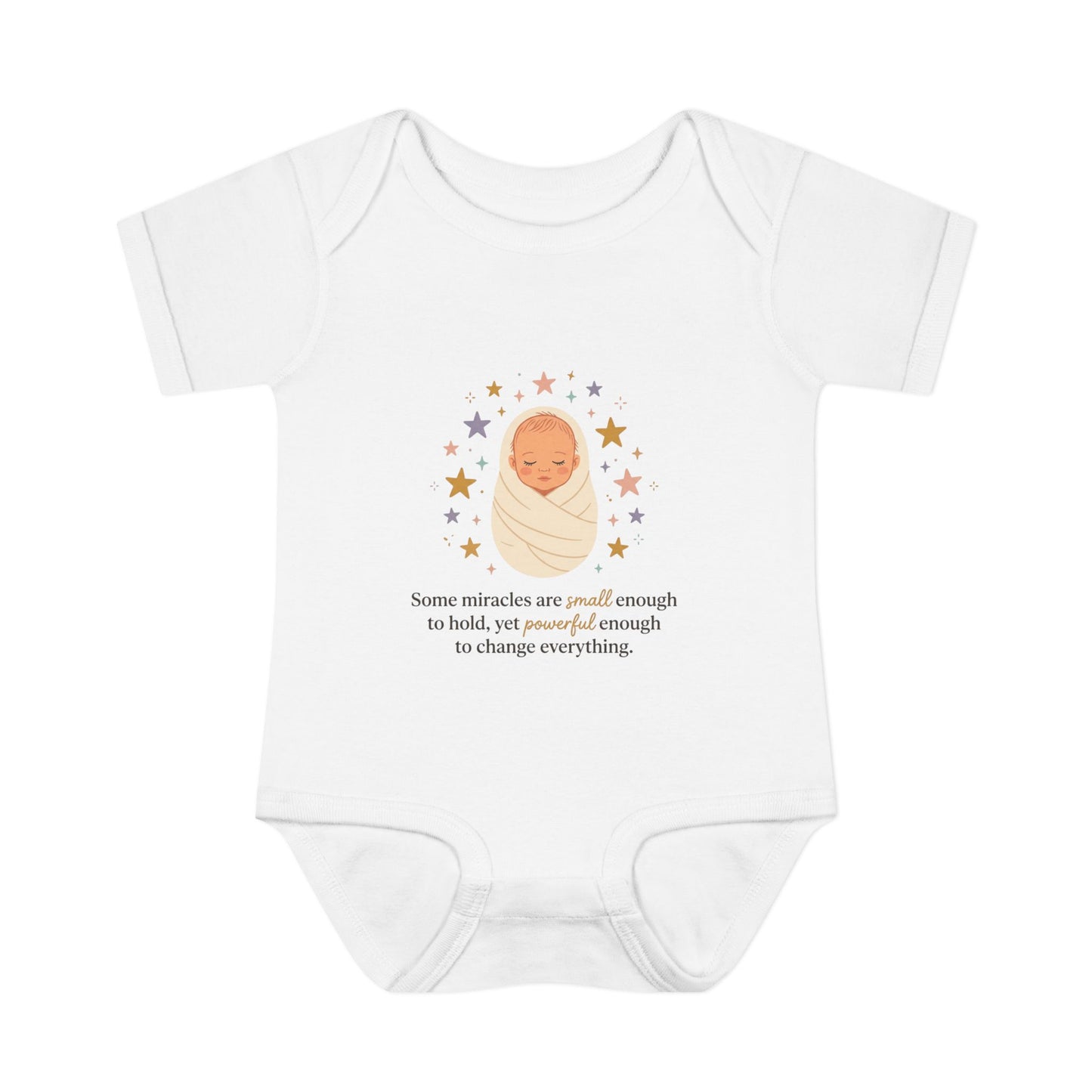 Newborn Swaddle Baby Bodysuit – "Some miracles are small enough to hold"