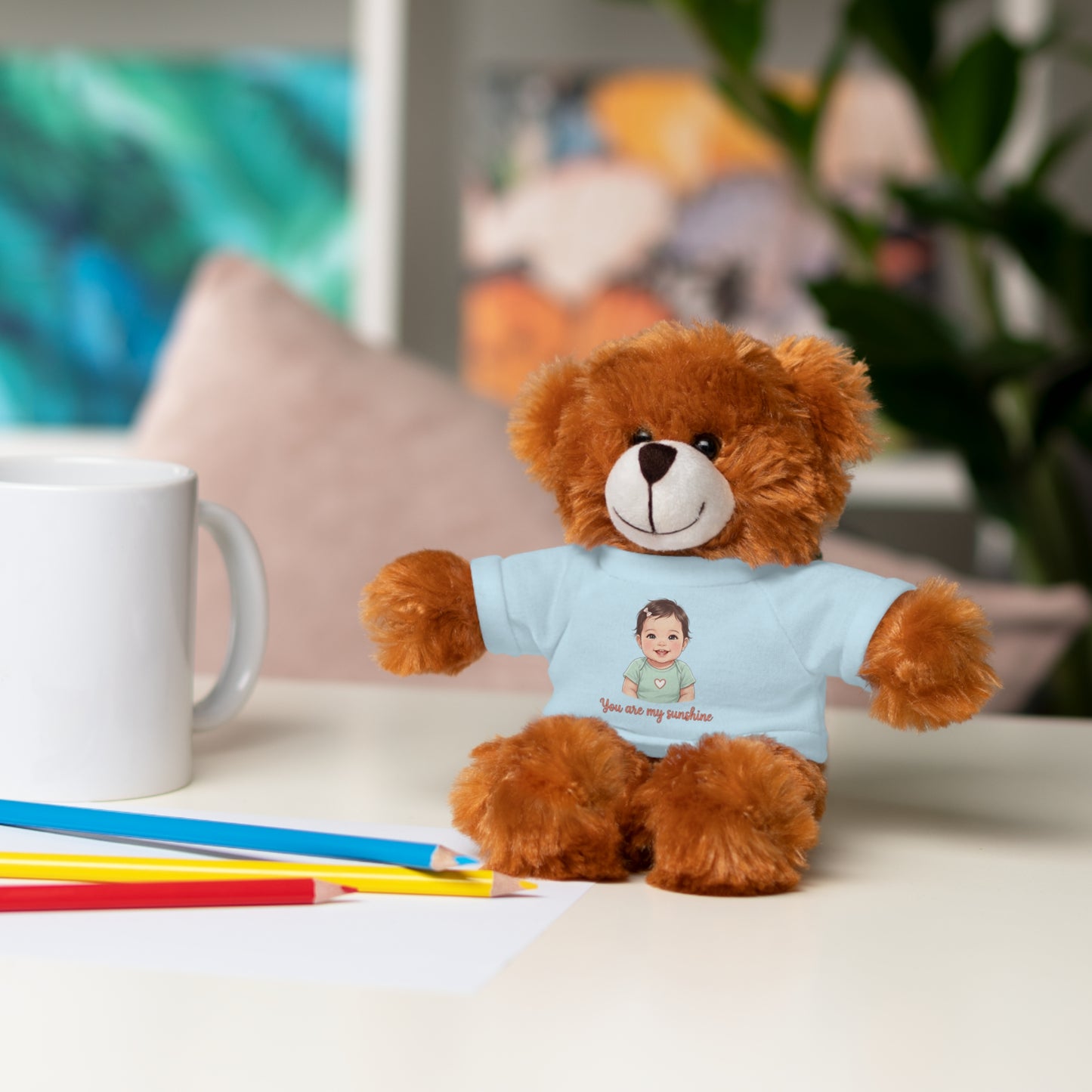 Baby Girl Stuffies with 'You are my sunshine' Tee
