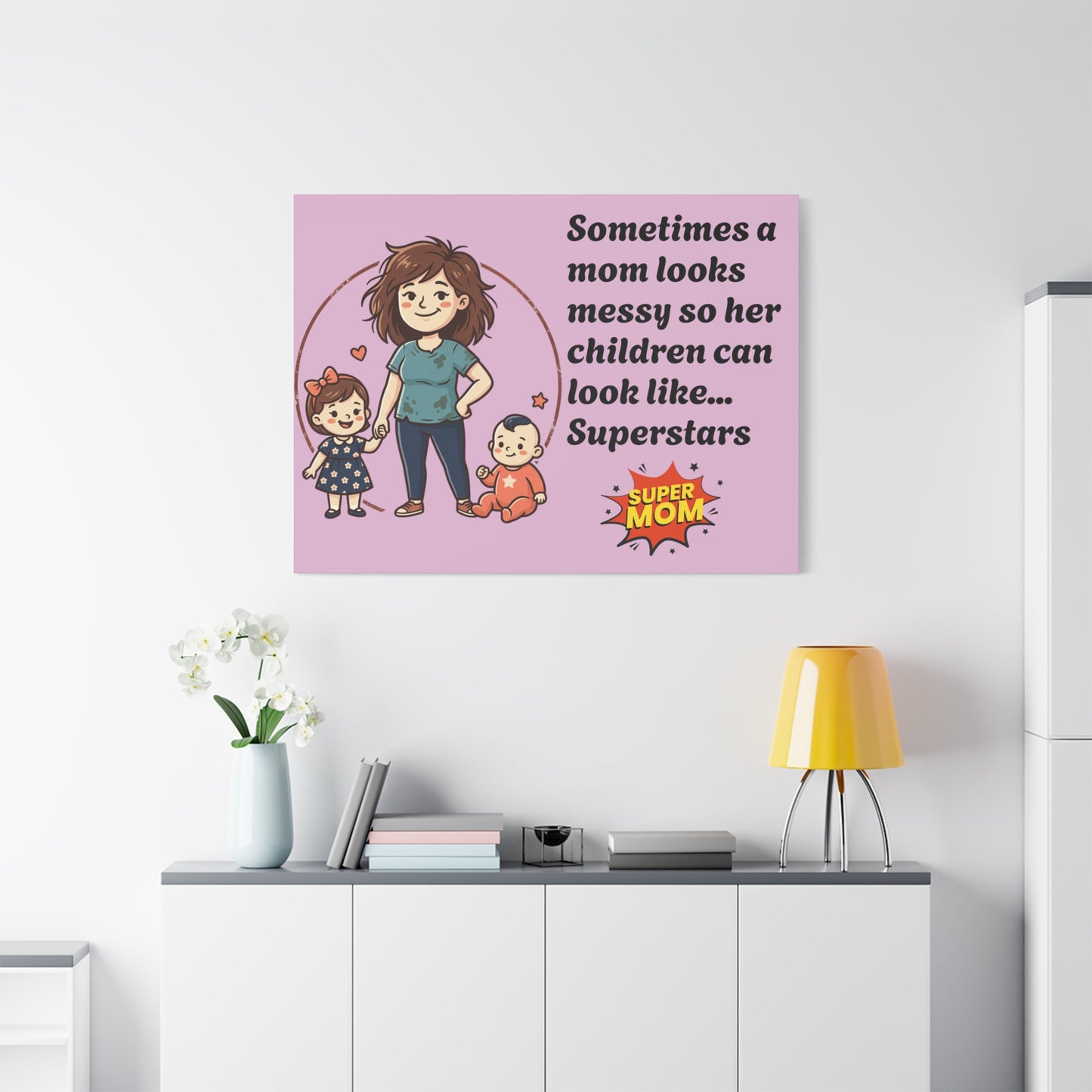 Super Mom Canvas